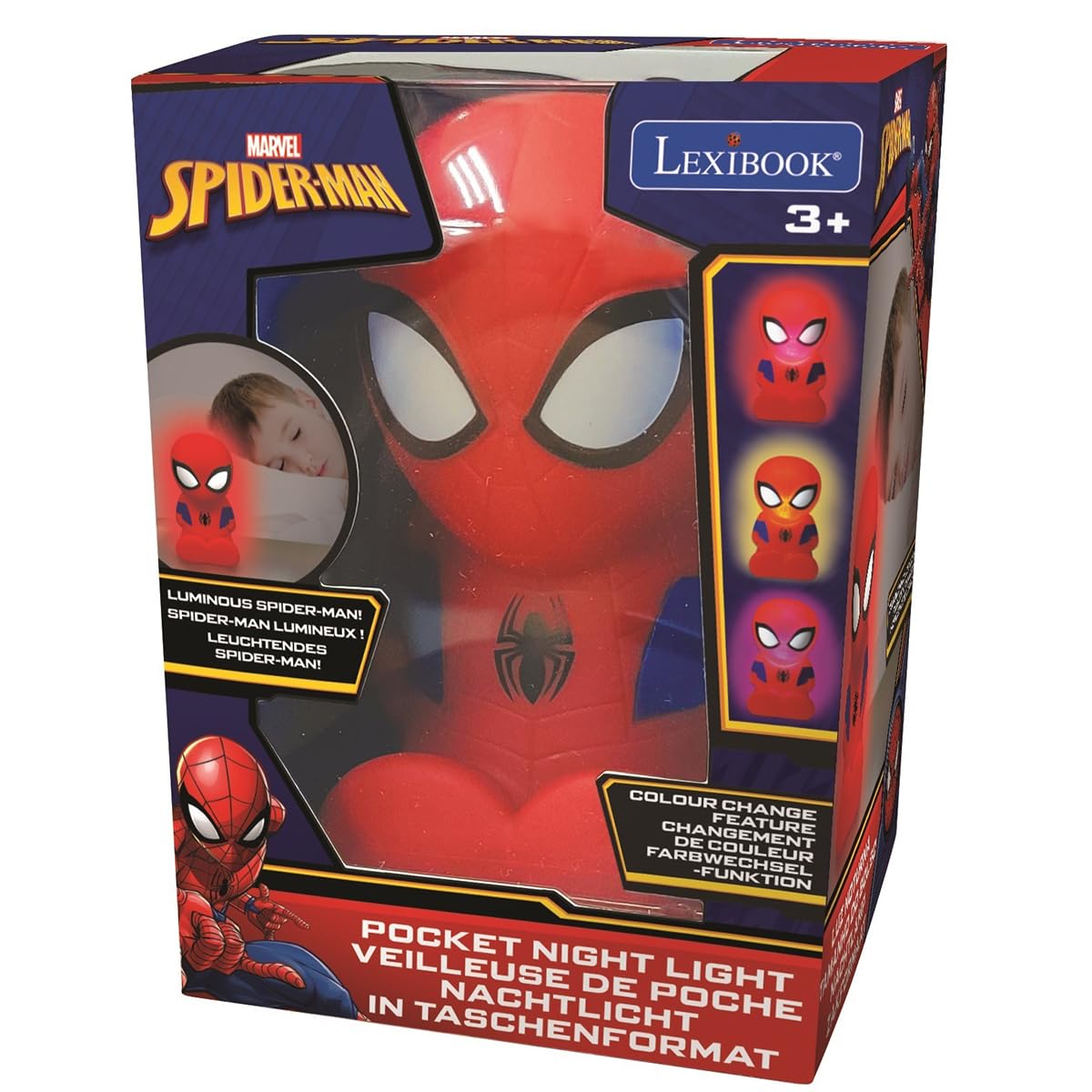 Lexibook Spider-Man NLJ01SPLXB luce notturna blu/rosso cambio colore