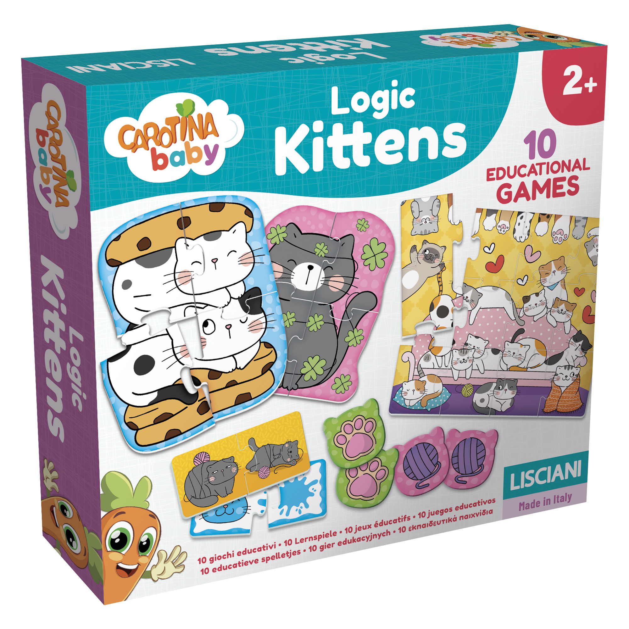 Lisciani Carotina Baby Logic Kittens gioco educativo gattini