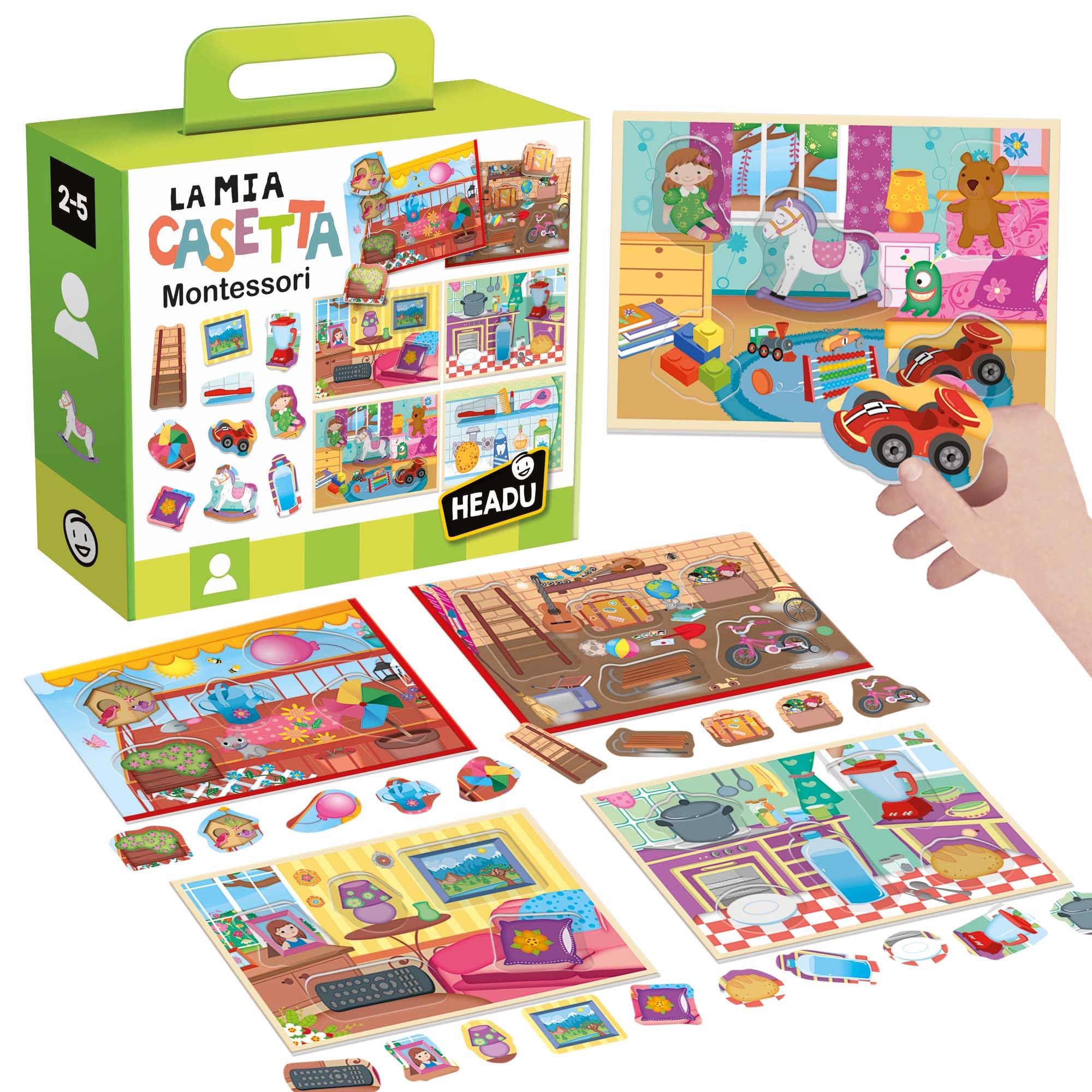 Headu Casetta Montessori incastro vecchia edizione 2-4 anni