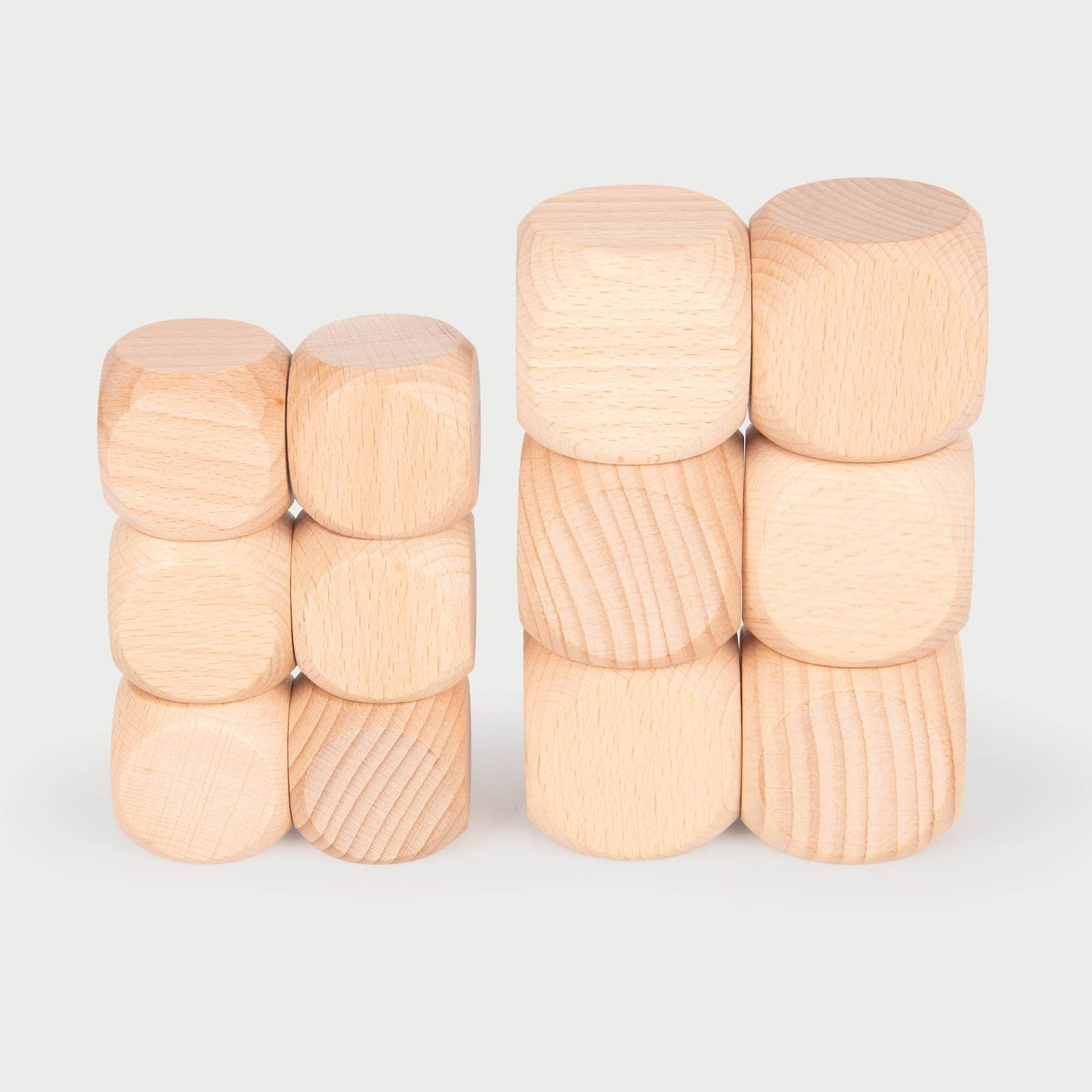 Tickit Beechwood Cubes cubetti legno 4cm 6pz
