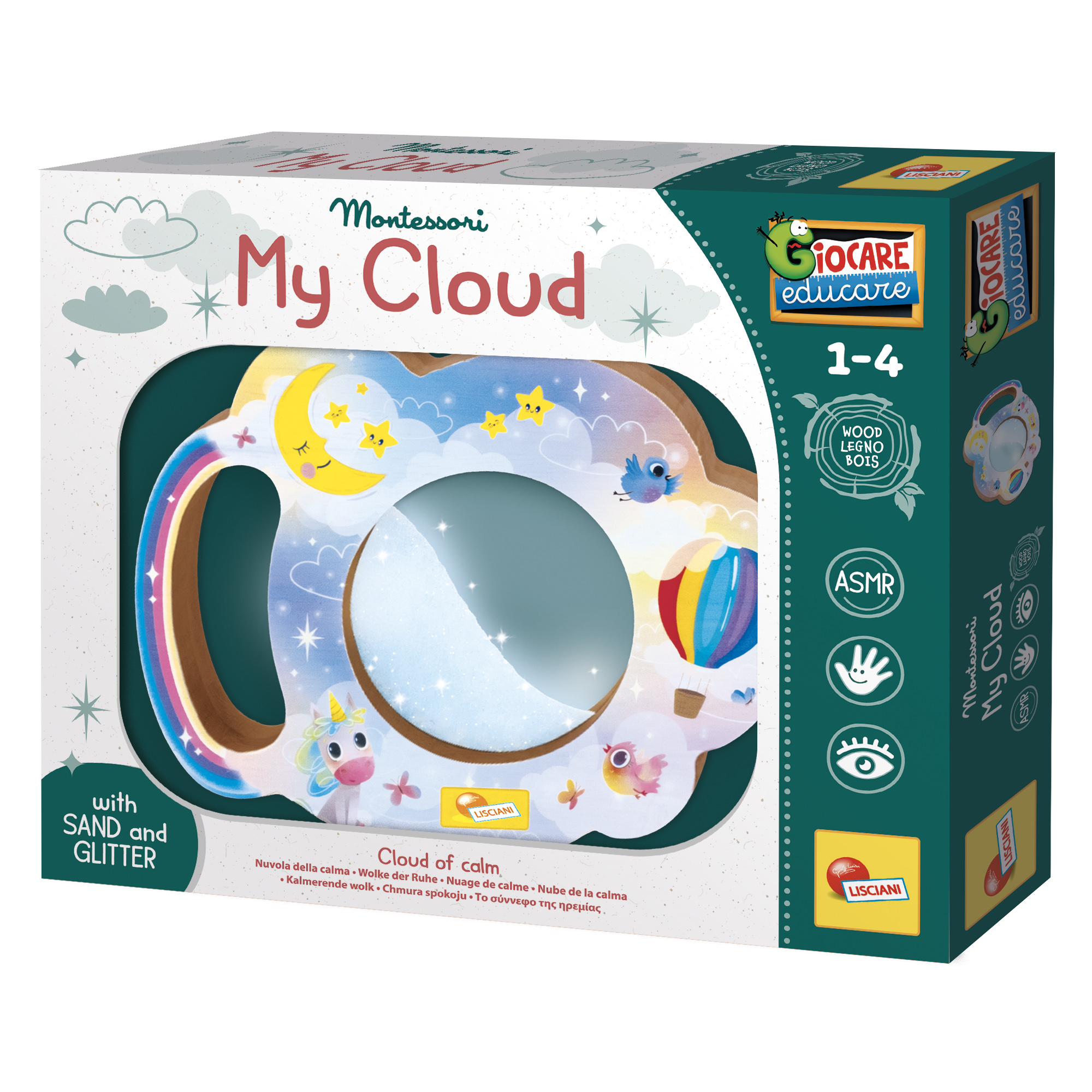 Lisciani Montessori Legno My Cloud gioco sensoriale calma