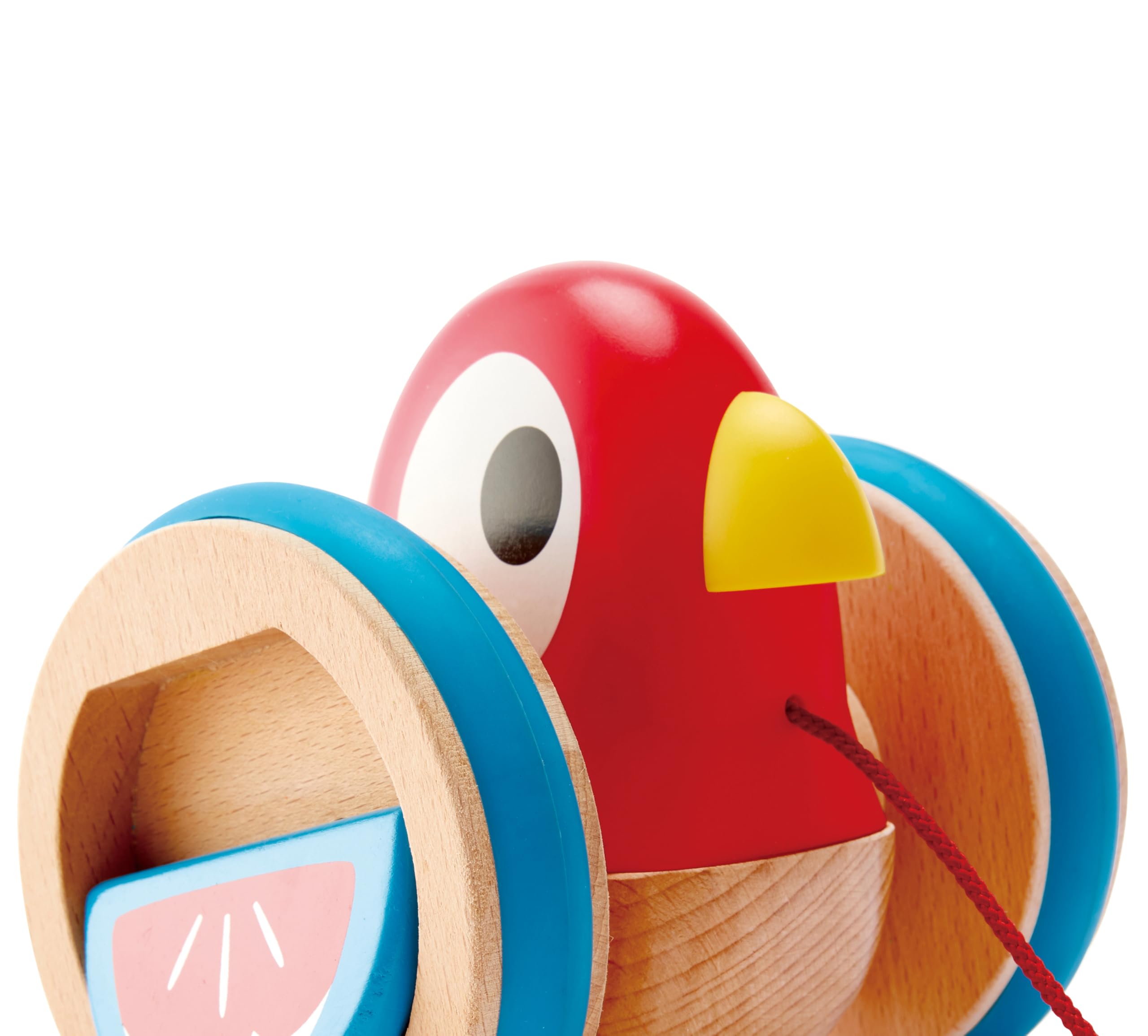 Hape E0360 Uccellino Spingi&Tira trainabile legno da 12 mesi