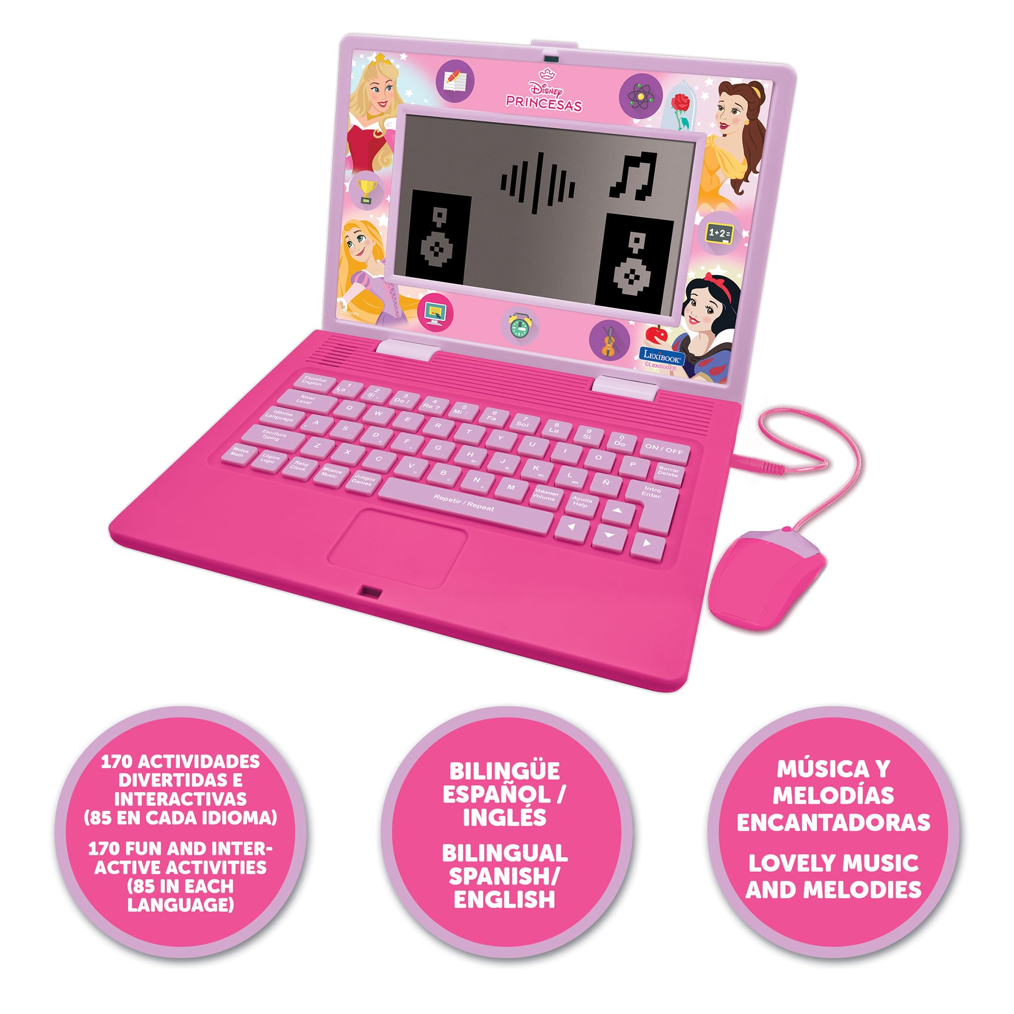Lexibook JC599DPi2 computer bambini Principesse Disney