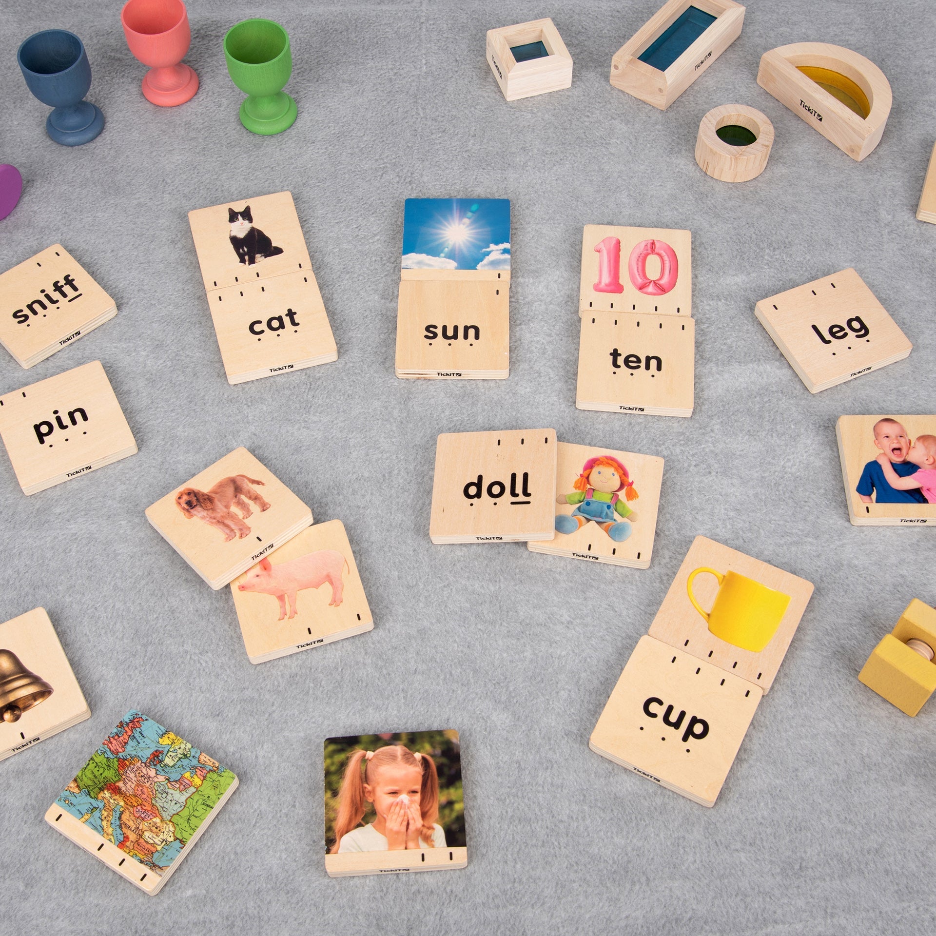 Tickit Holly's Phonics blocchi 40 pezzi legno fonetica