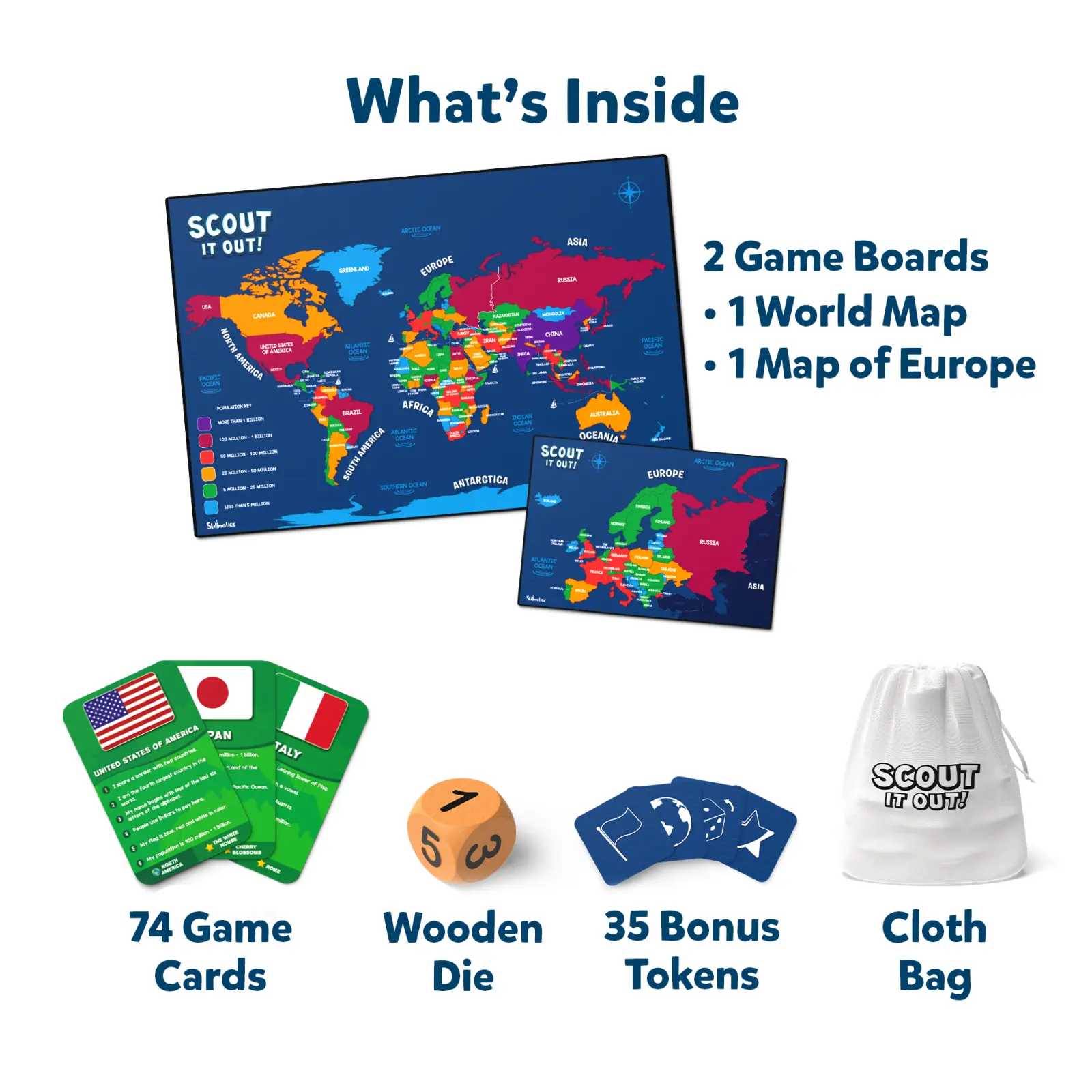 Skillmatics Scout It Out Countries gioco geografia 7+ anni
