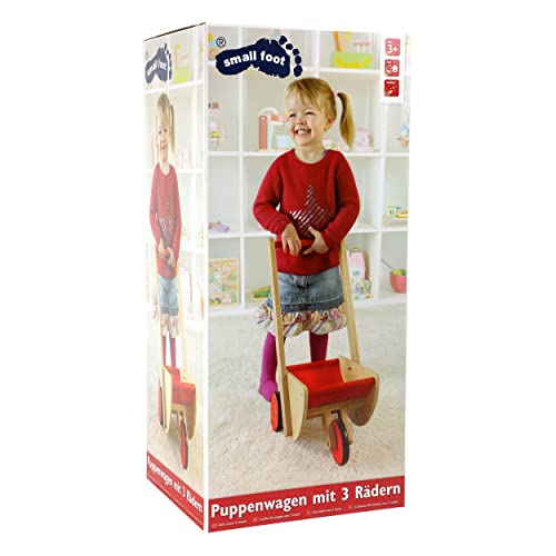 smallfoot 10217 carrozzina bambole legno 3 ruote