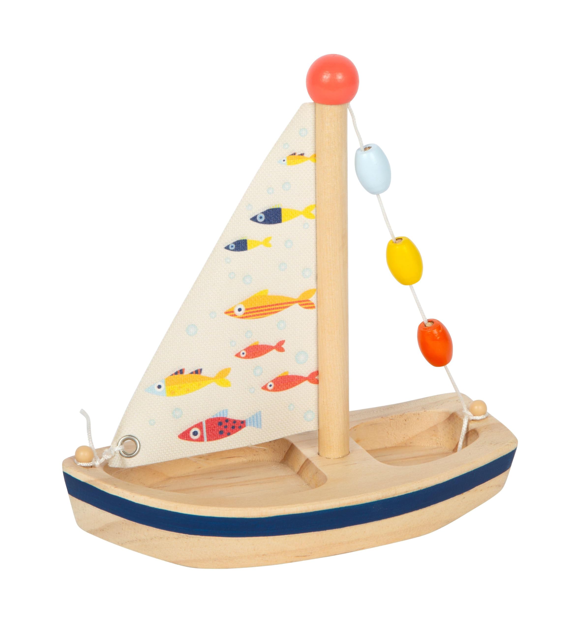 smallfoot Grande Oceano 12824 barca legno vela stoffa 2 anni