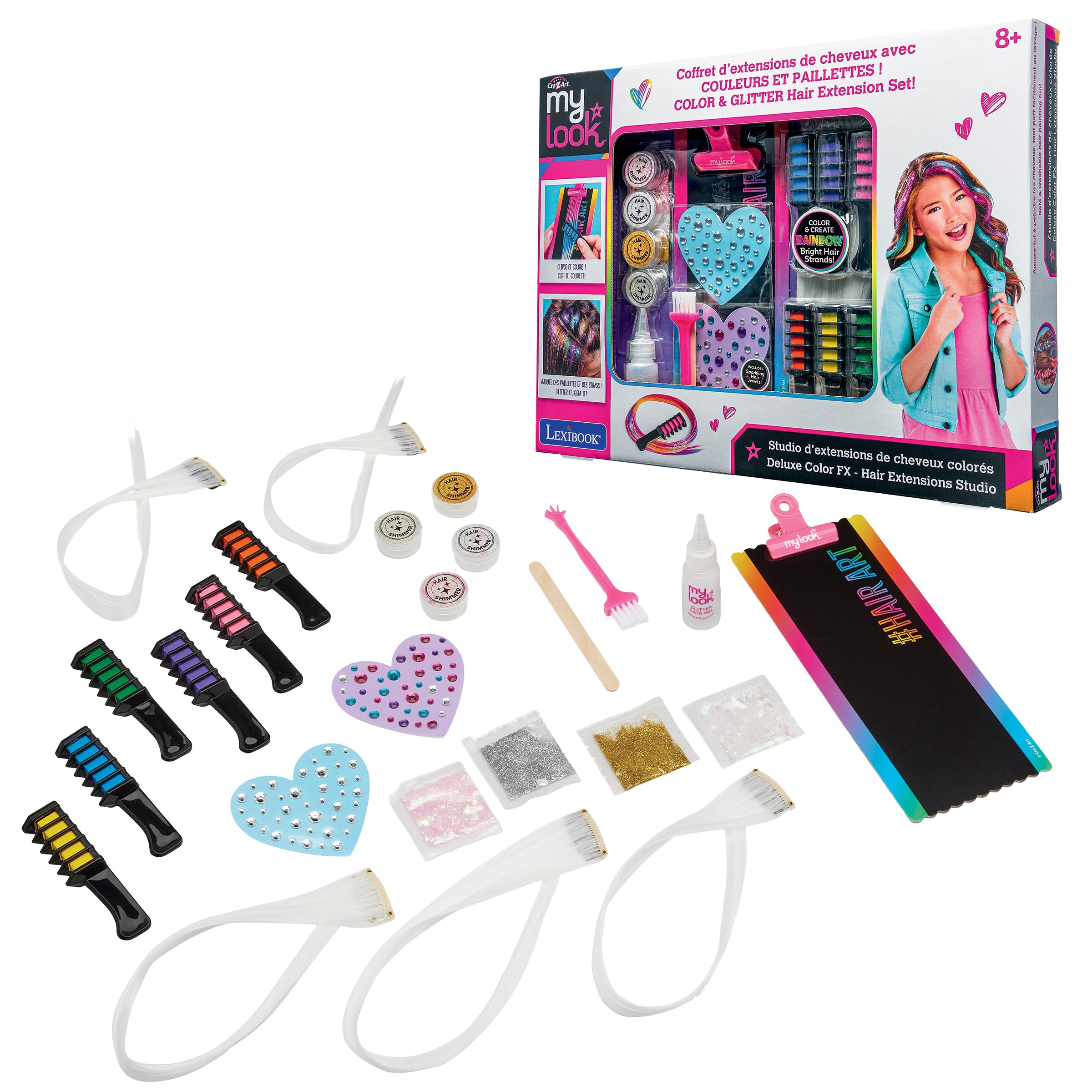 Lexibook CRSS11 kit capelli colorati deluxe 6 colori