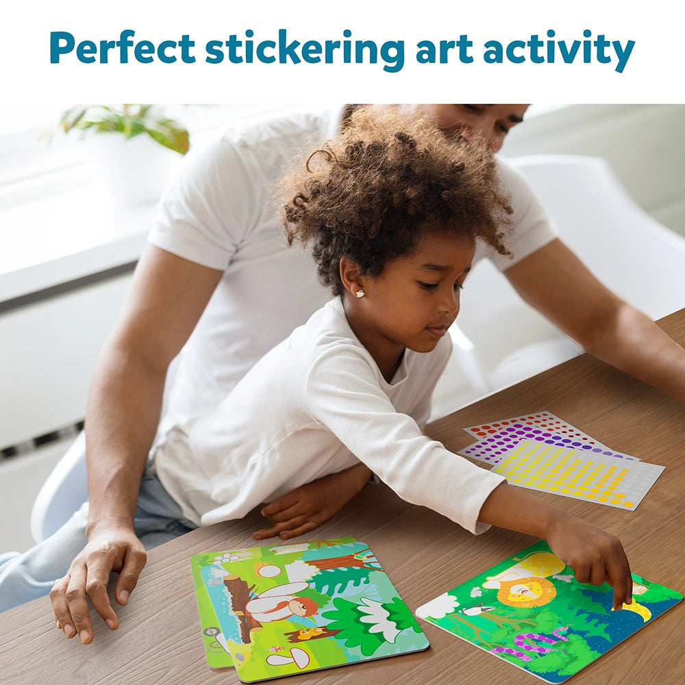 Skillmatics Dot It Animals kit adesivi 500 sticker senza colla