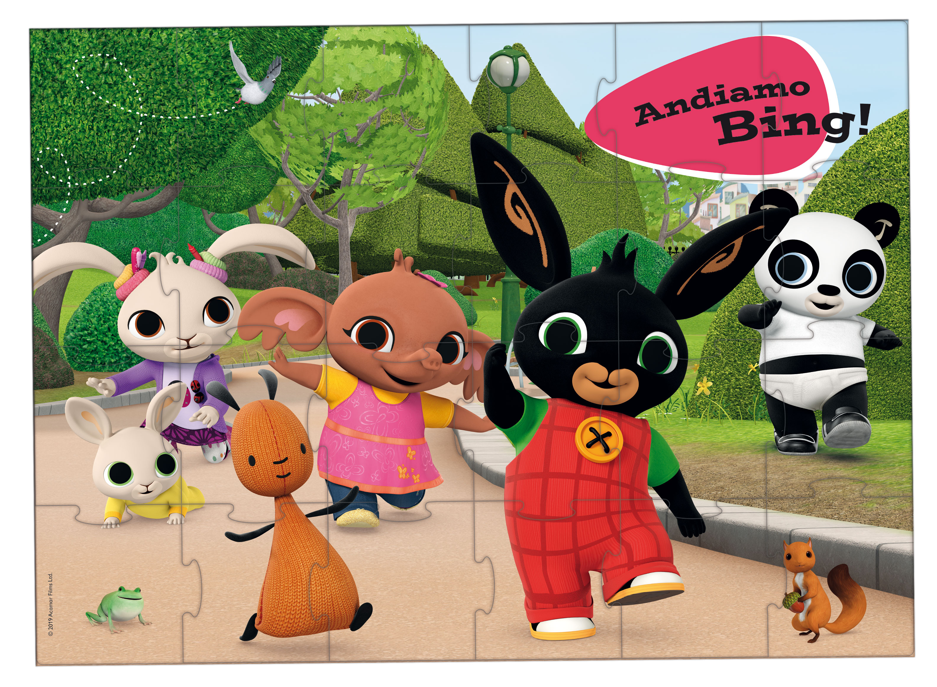 Lisciani Bing Giant Floor 24 puzzle Andiamo Bing! maxi