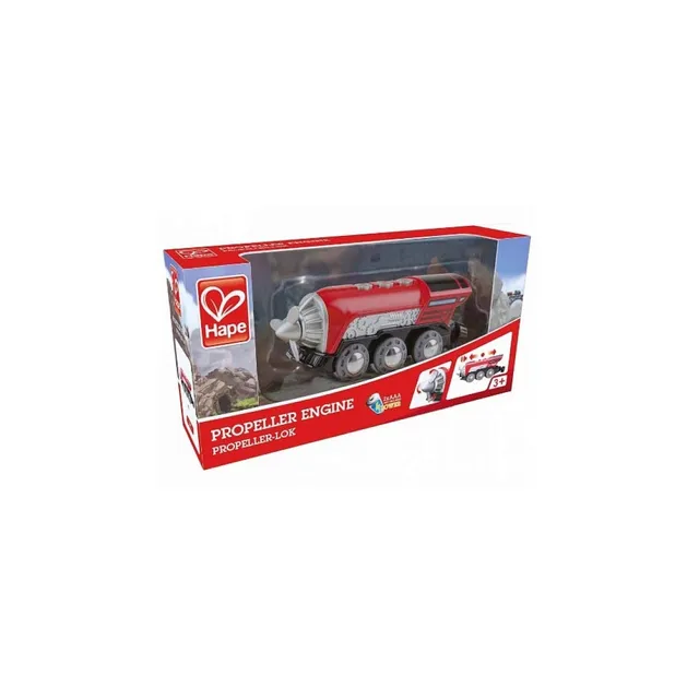 Hape Locomotiva con Elica trenino batteria rosso