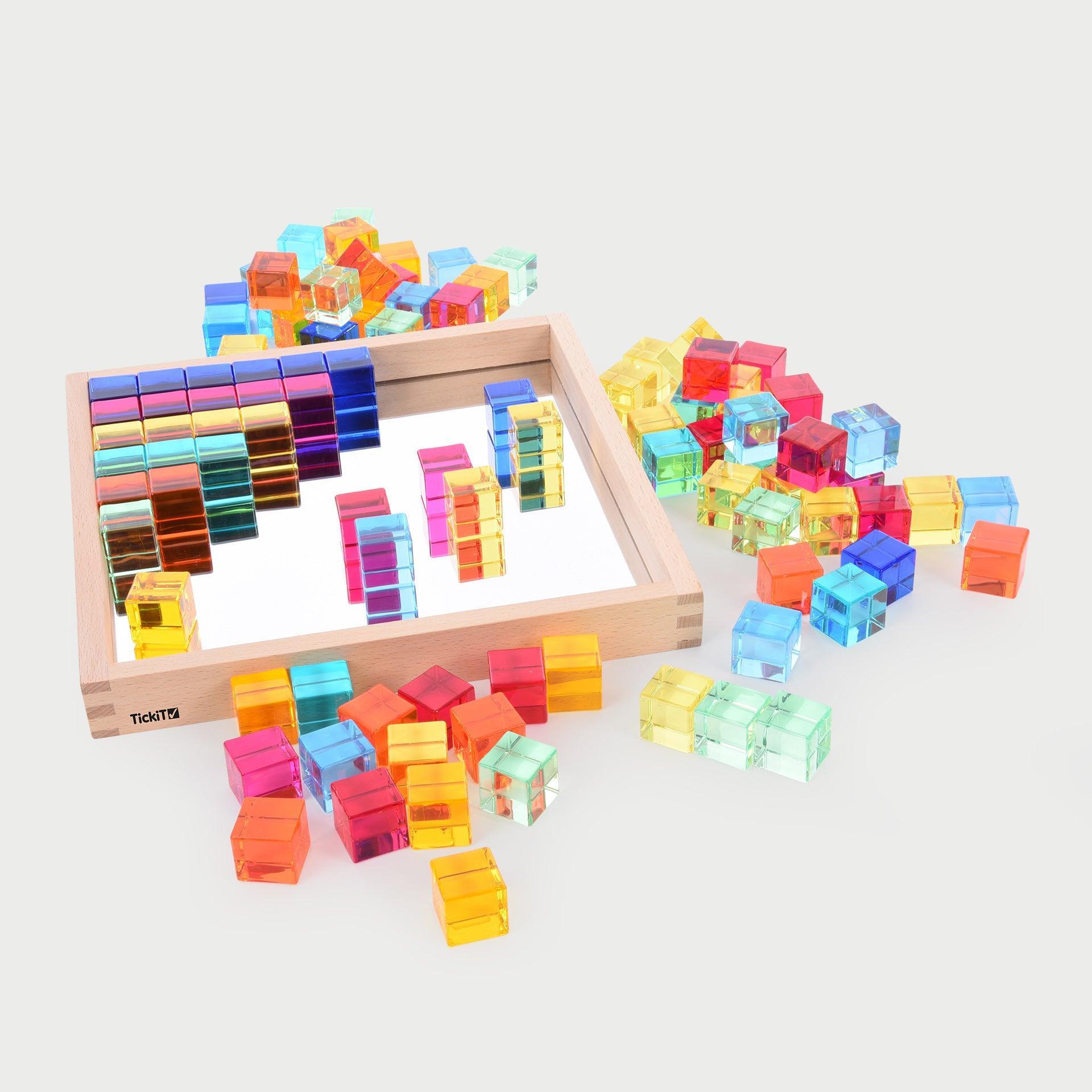 Tickit Gem Cube Mirror Tray cubetti 100 pezzi specchiato