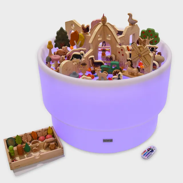 Tickit Discovery Farm Table tavolo luminoso fattoria legno