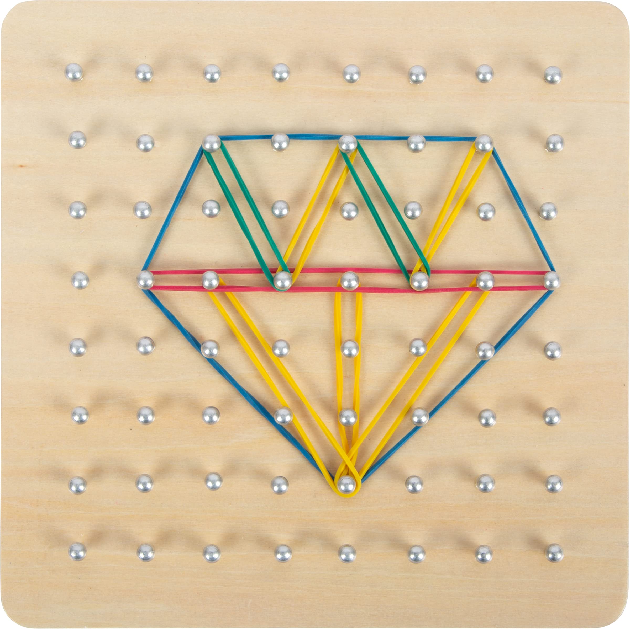 smallfoot geoboard geopiano in legno con elastici e schede