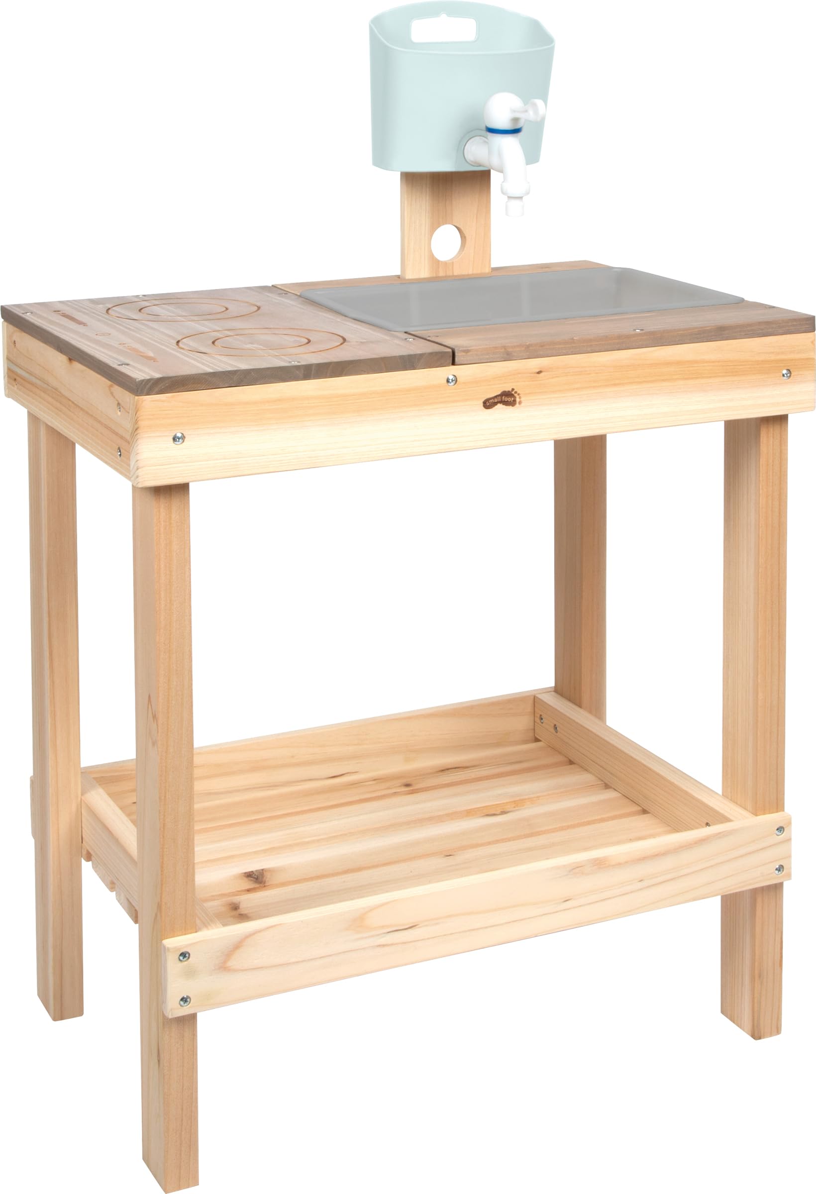 smallfoot 1710 borsa giardinaggio bambini attrezzi legno 3 anni