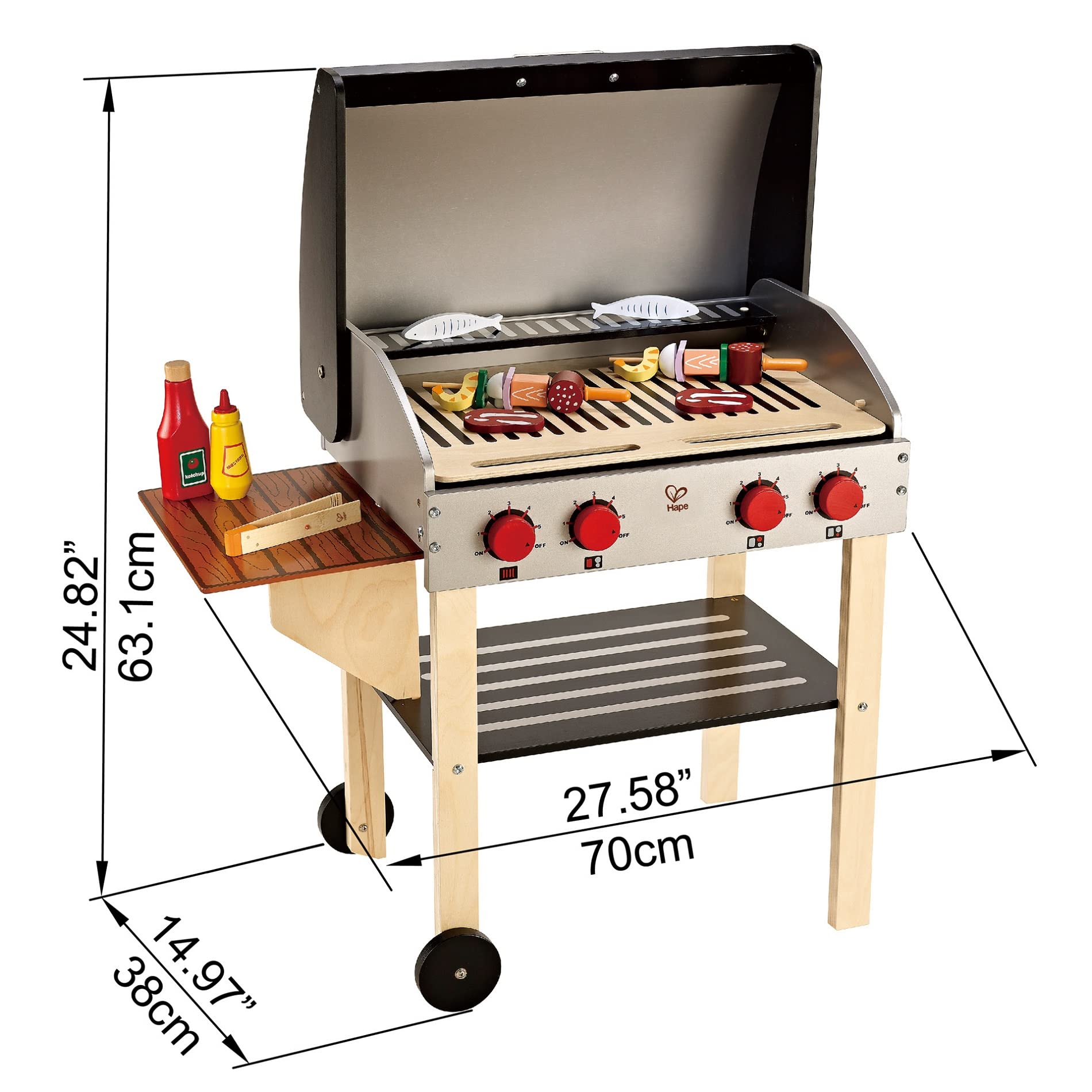Hape E3127 Griglia del Buongustaio barbecue in legno