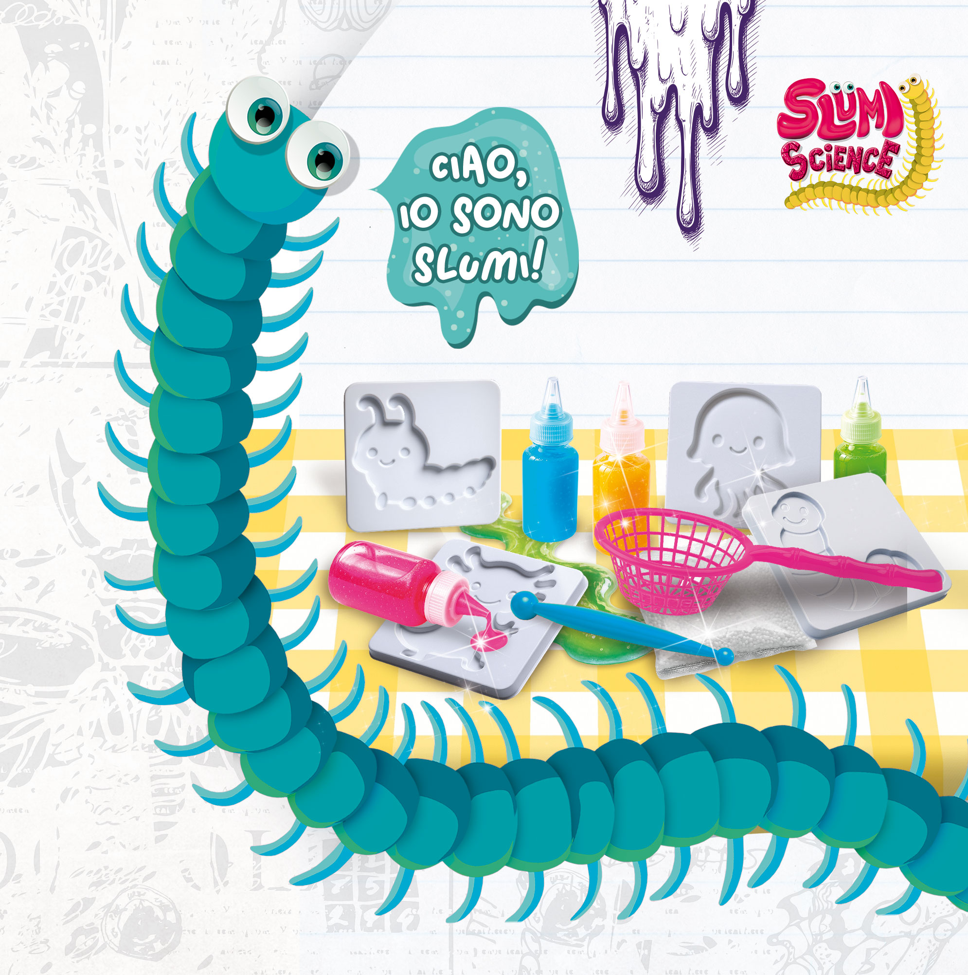 Lisciani Slumi Science Pocket Water Squish kit slime mare