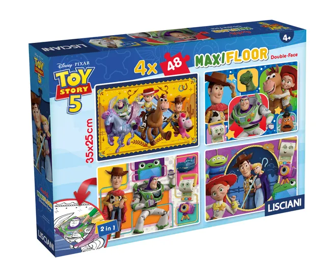 Lisciani Disney Toy Story Puzzle Maxifloor 4x48 da Colorare