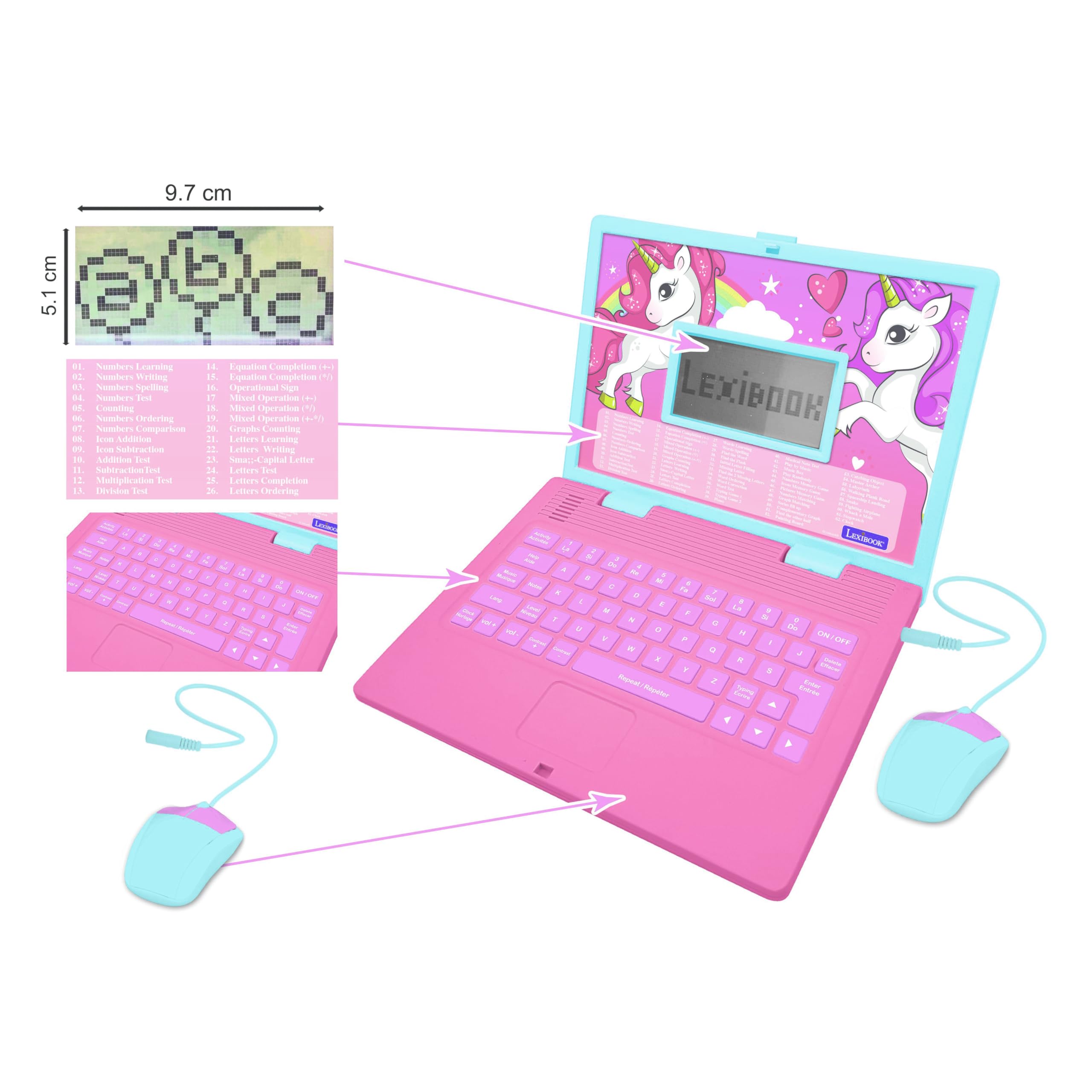 Lexibook Unicorno JC598UNI computer educativo bilingue