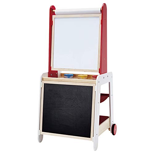 Hape E1055 lavagna bambini double-face con carrello