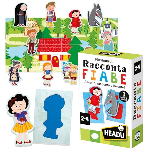 Headu Flashcards Baby Raccontafiabe carte fiabe 12 pezzi 2-4 anni