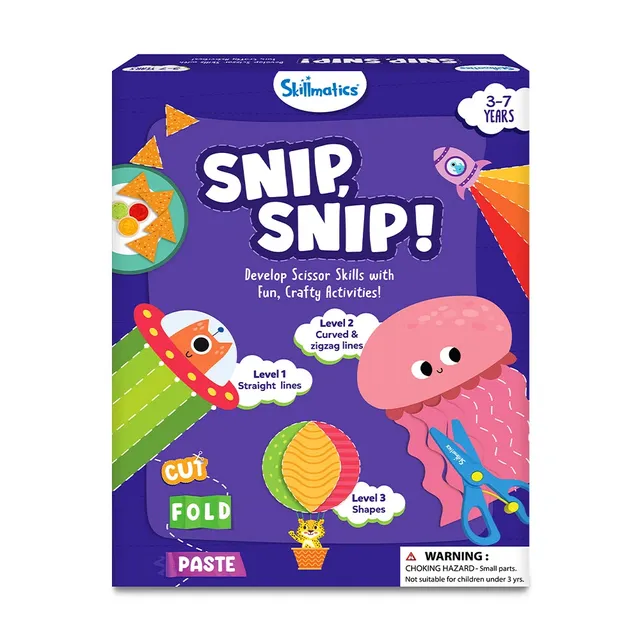 Skillmatics Snip Snip kit ritaglio bimbi 25 attività