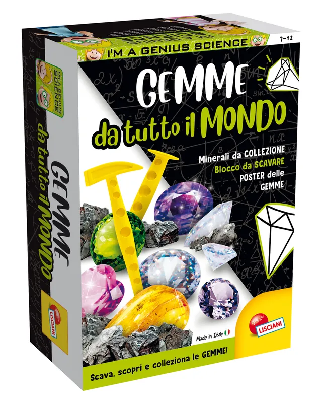 Lisciani I'm a Genius Scienza Pocket kit gemme mondo