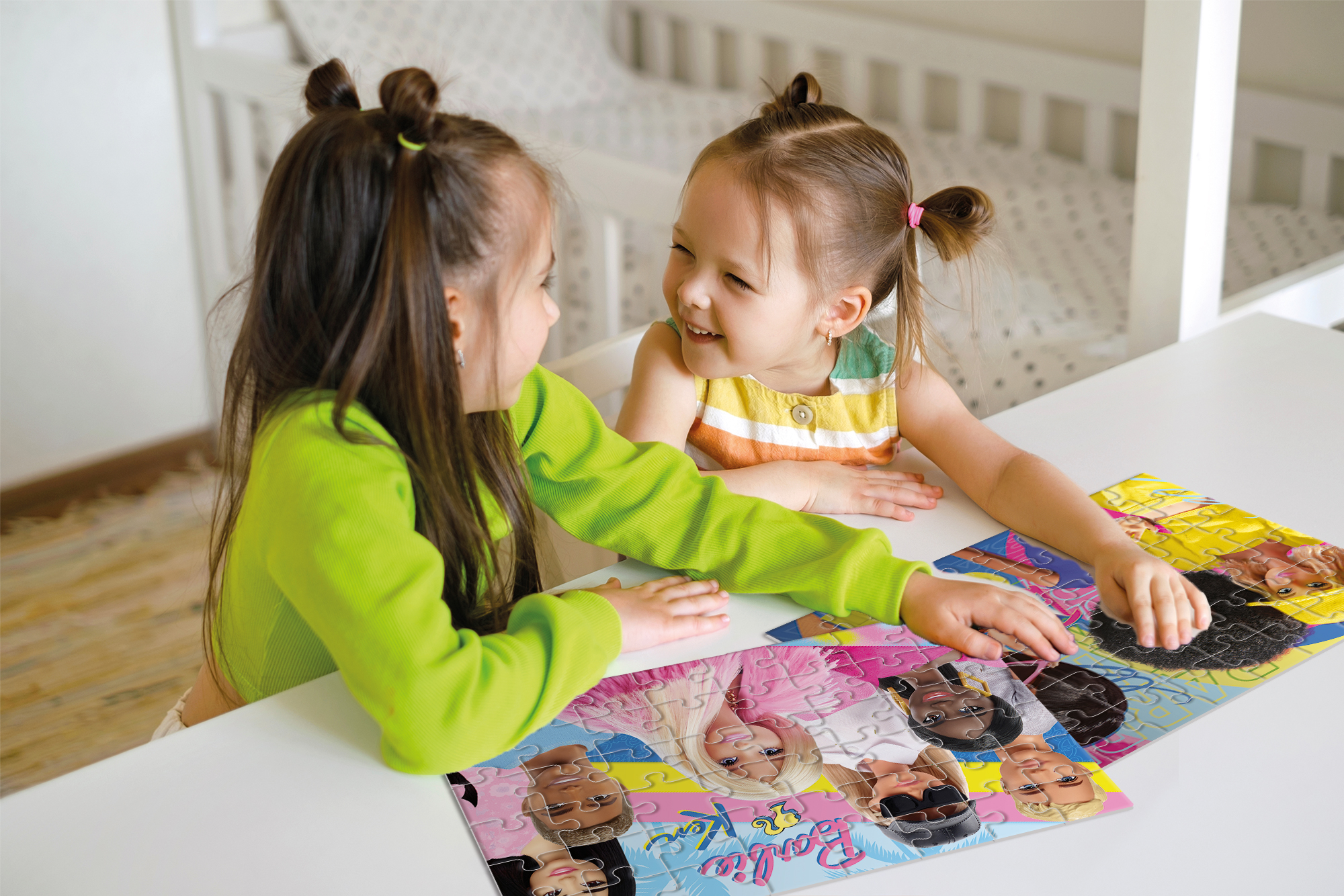 Barbie Puzzle Maxifloor 2x60 puzzle bambini da colorare