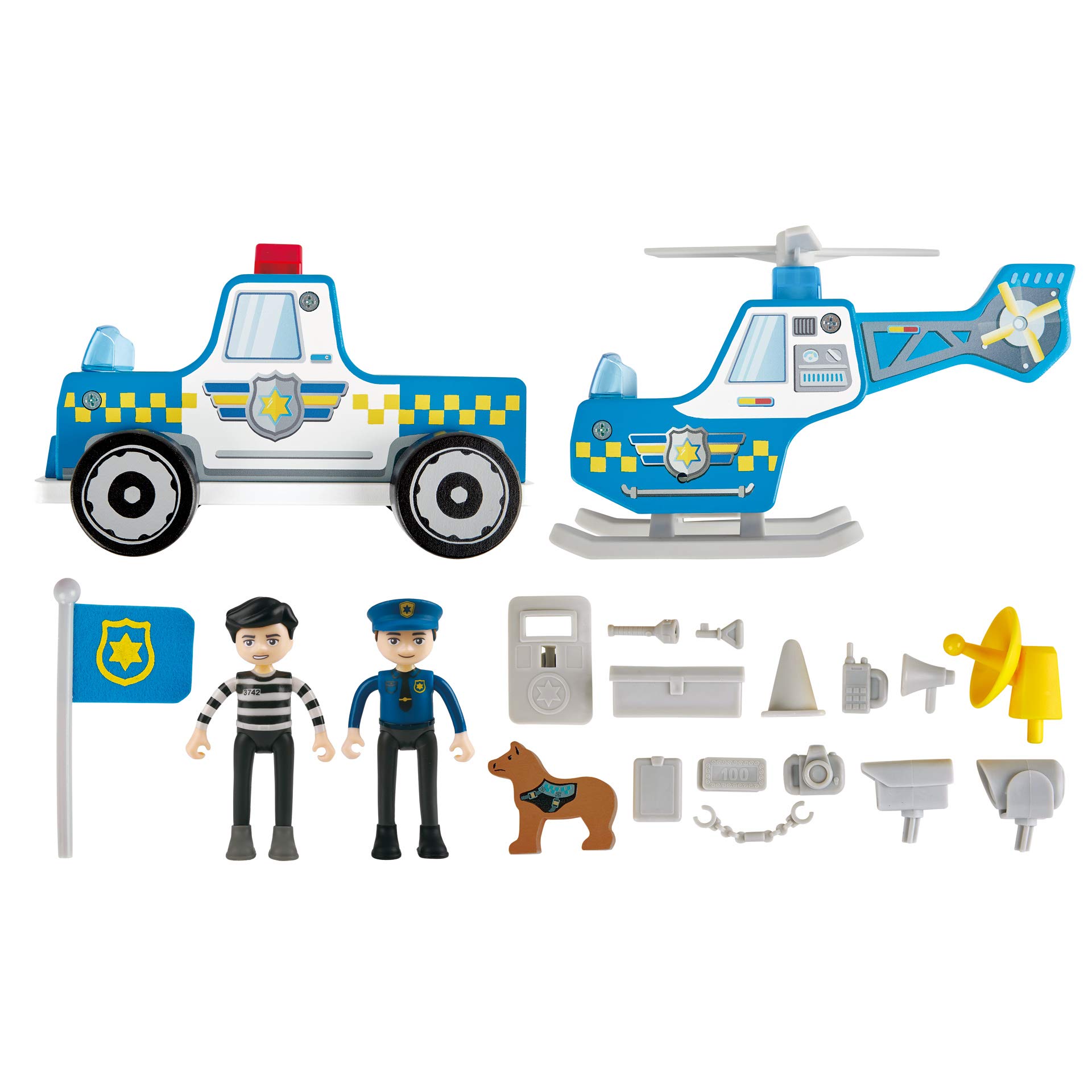 Hape stazione di polizia metropolitana playset legno