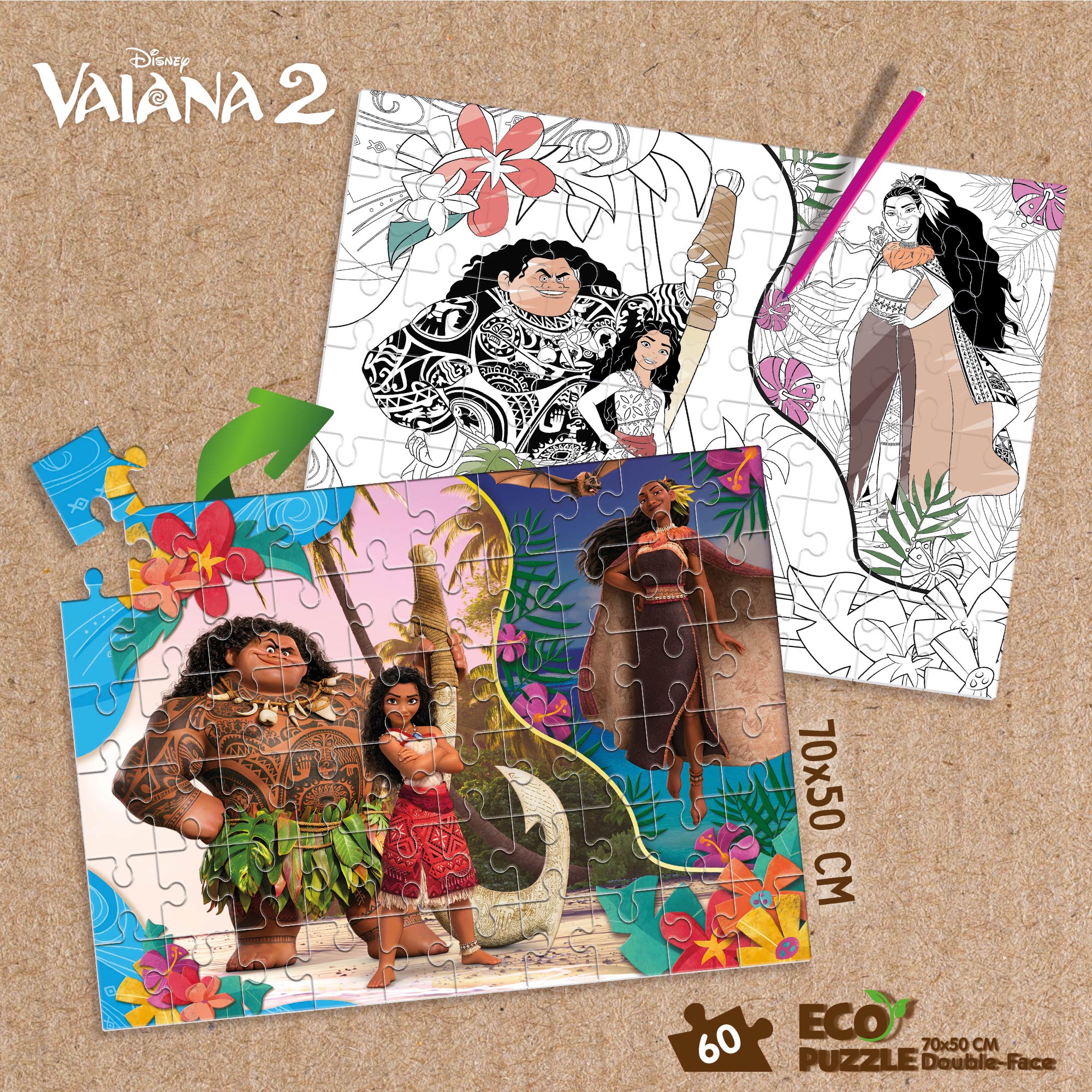 Lisciani Disney Eco Puzzle DF 60 puzzle bambini Oceania 2
