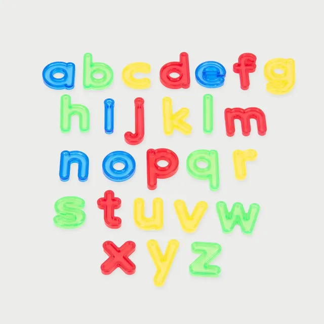 Tickit Translucent Letters lettere traslucide minuscole 26 pezzi