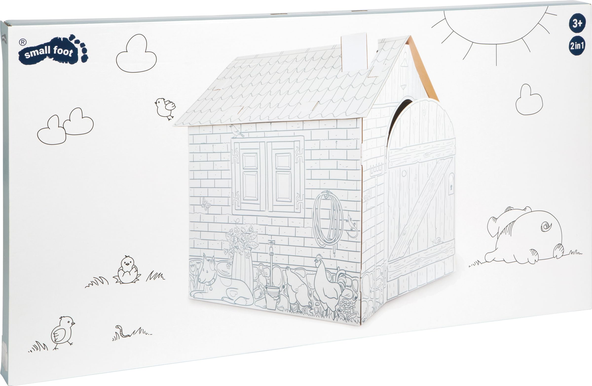 smallfoot 10015 casetta Fattoria cartone da colorare