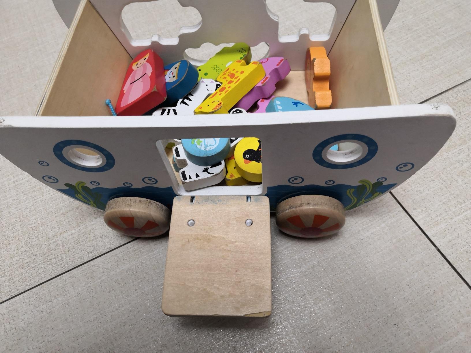 Hape Arca di Noè Gioco in Legno con Animali Multicolore