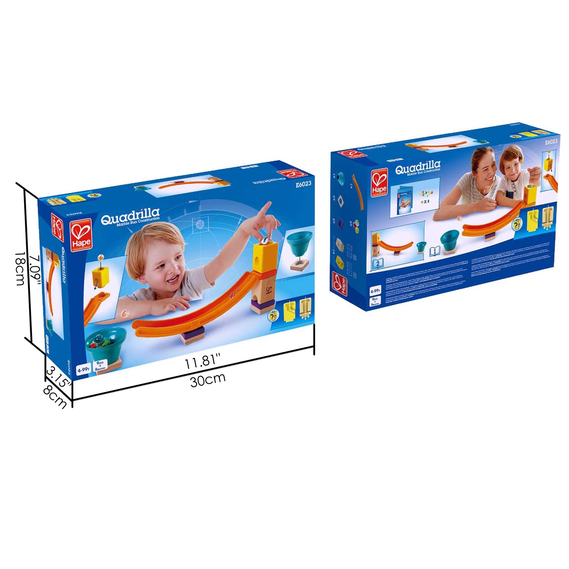 Hape Quadrilla Mega Trampolino pista biglie dai 4 anni
