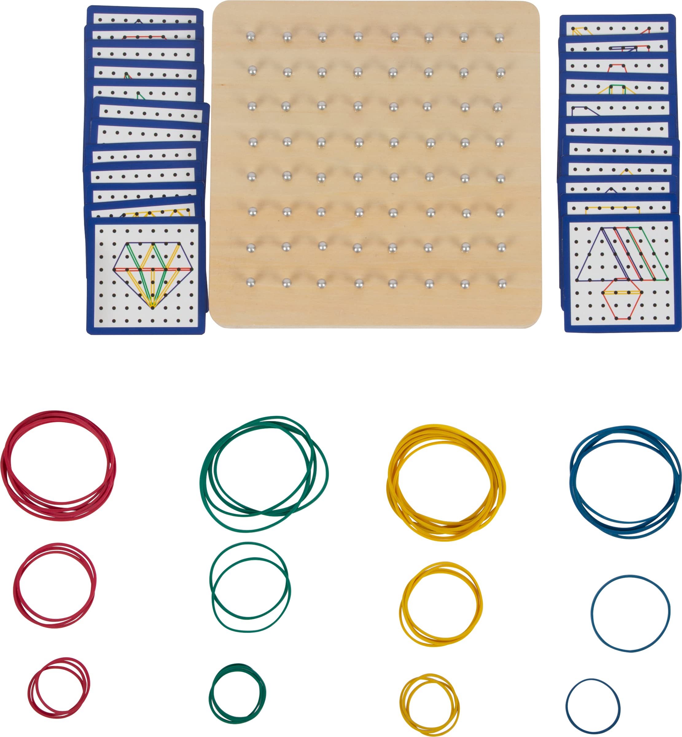 smallfoot geoboard geopiano in legno con elastici e schede