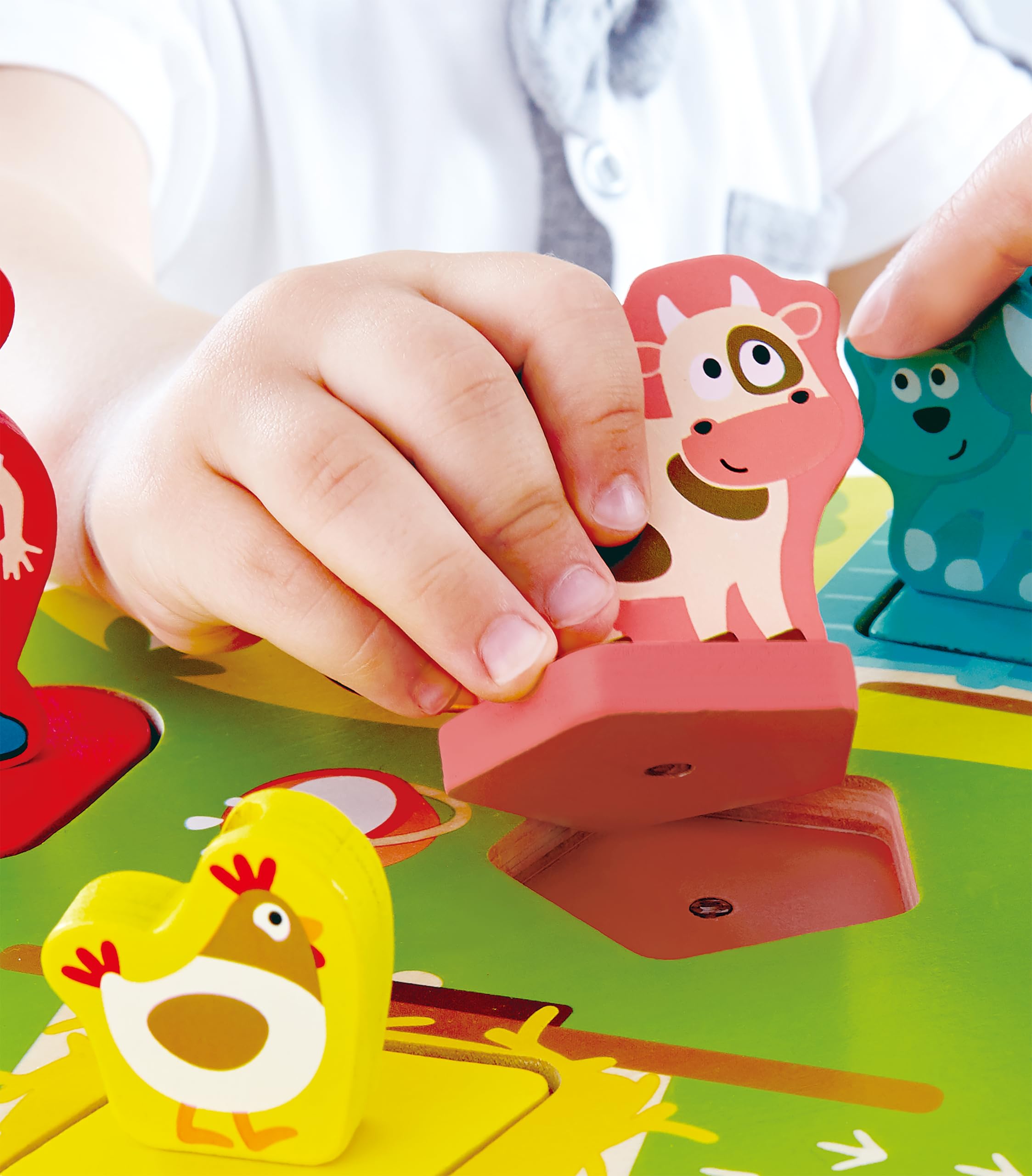 Hape E1614 puzzle legno bambini coordinazione oculo-manuale