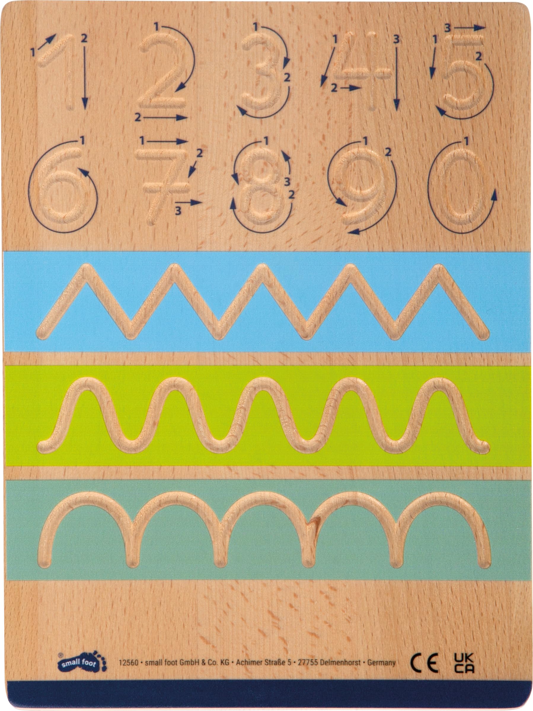 smallfoot Educate set lavagne scrittura legno 2 pezzi