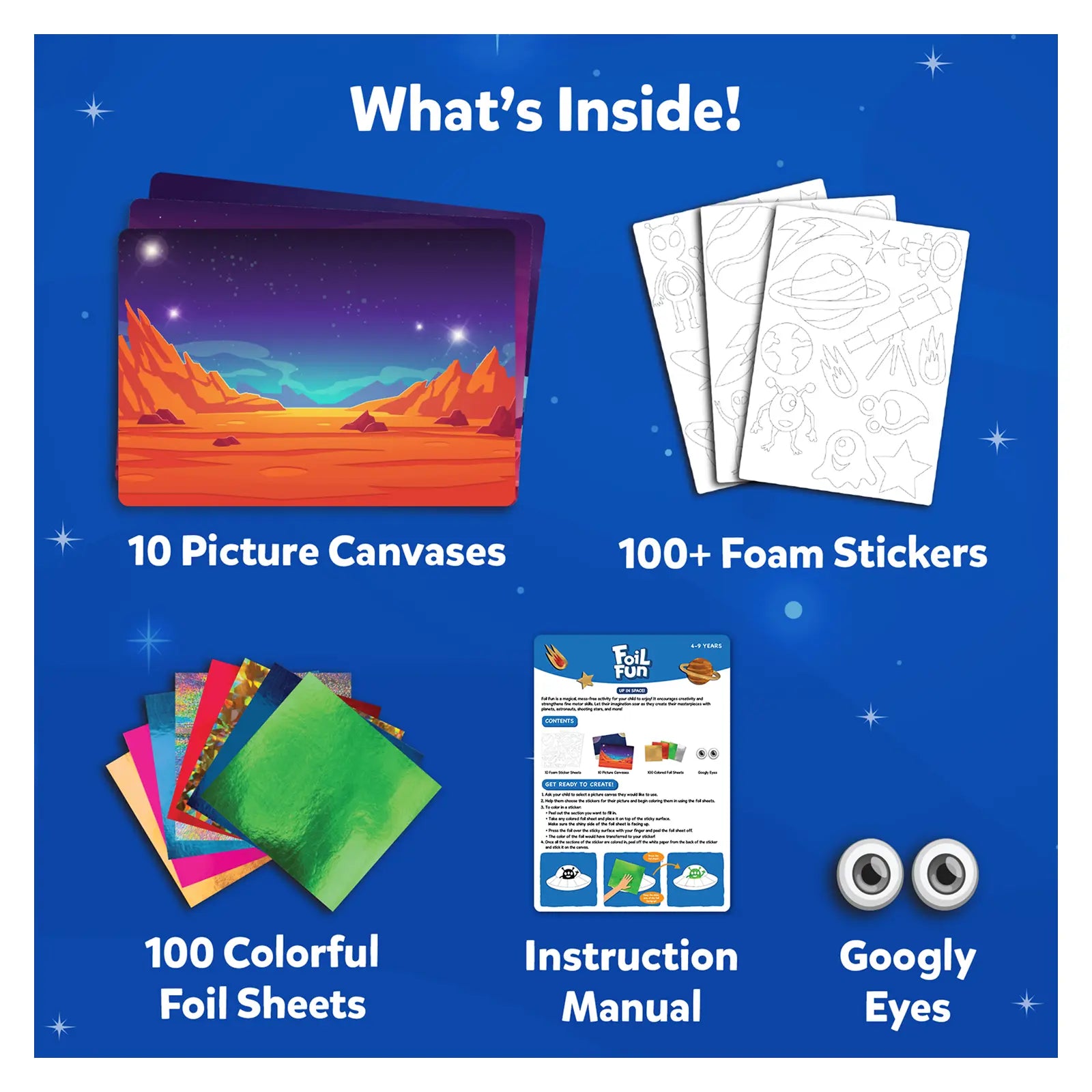 Skillmatics Foil Fun Up in Space kit arte foil senza pasticci