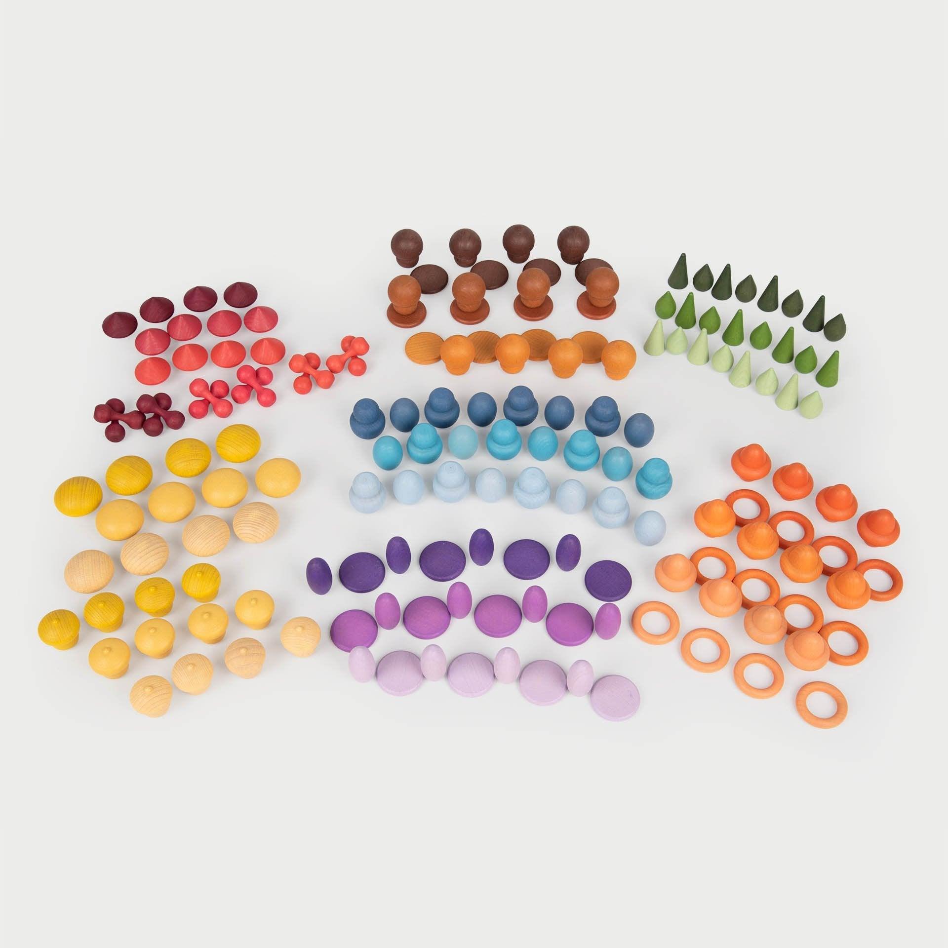 Tickit Wooden Treasures Starter Set tesori legno colori