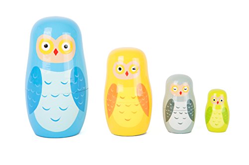smallfoot 10620 Gufi Matrioska legno 4 pezzi motricità