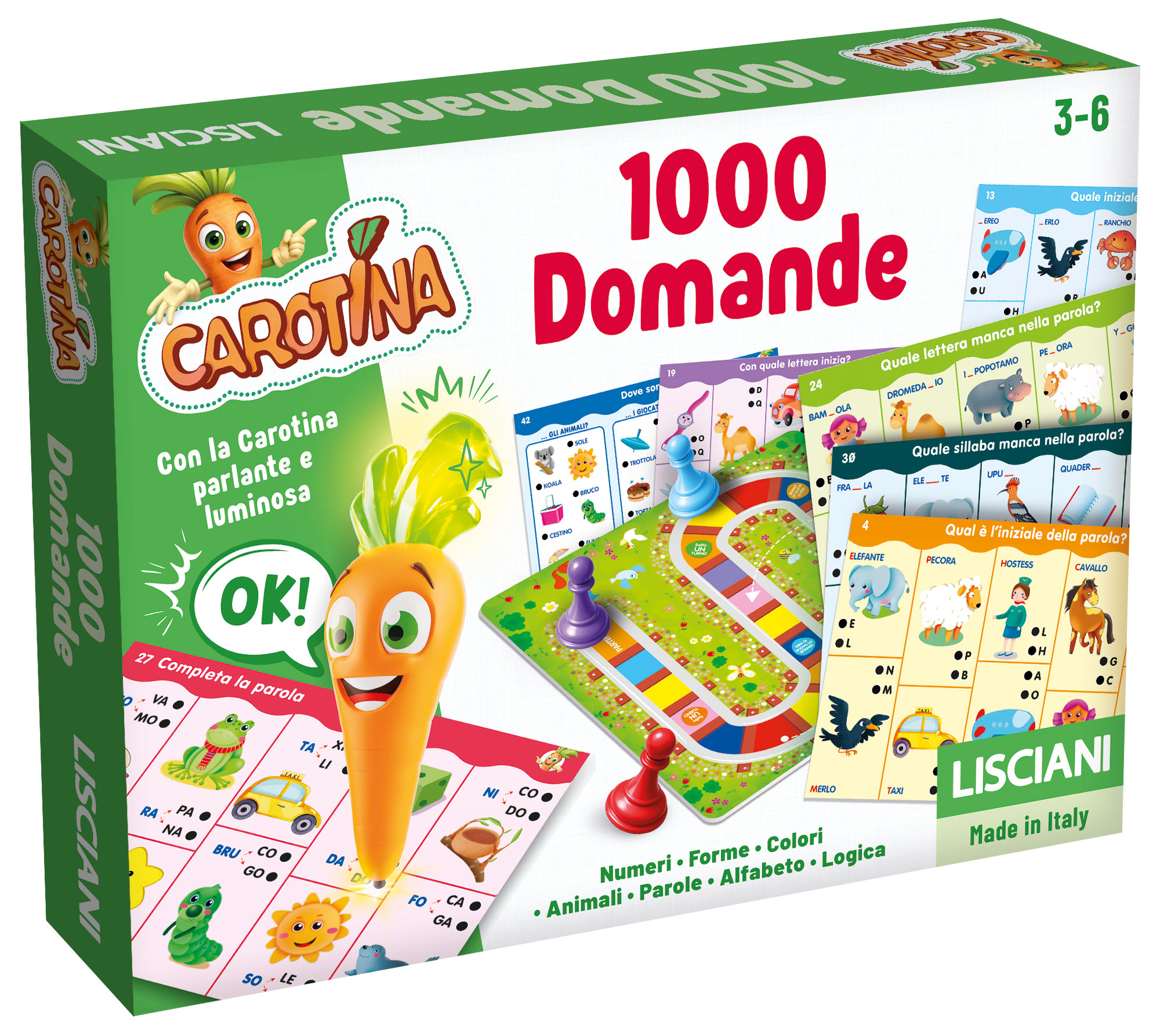 Lisciani Carotina Penna Parlante 1000 Domande gioco quiz