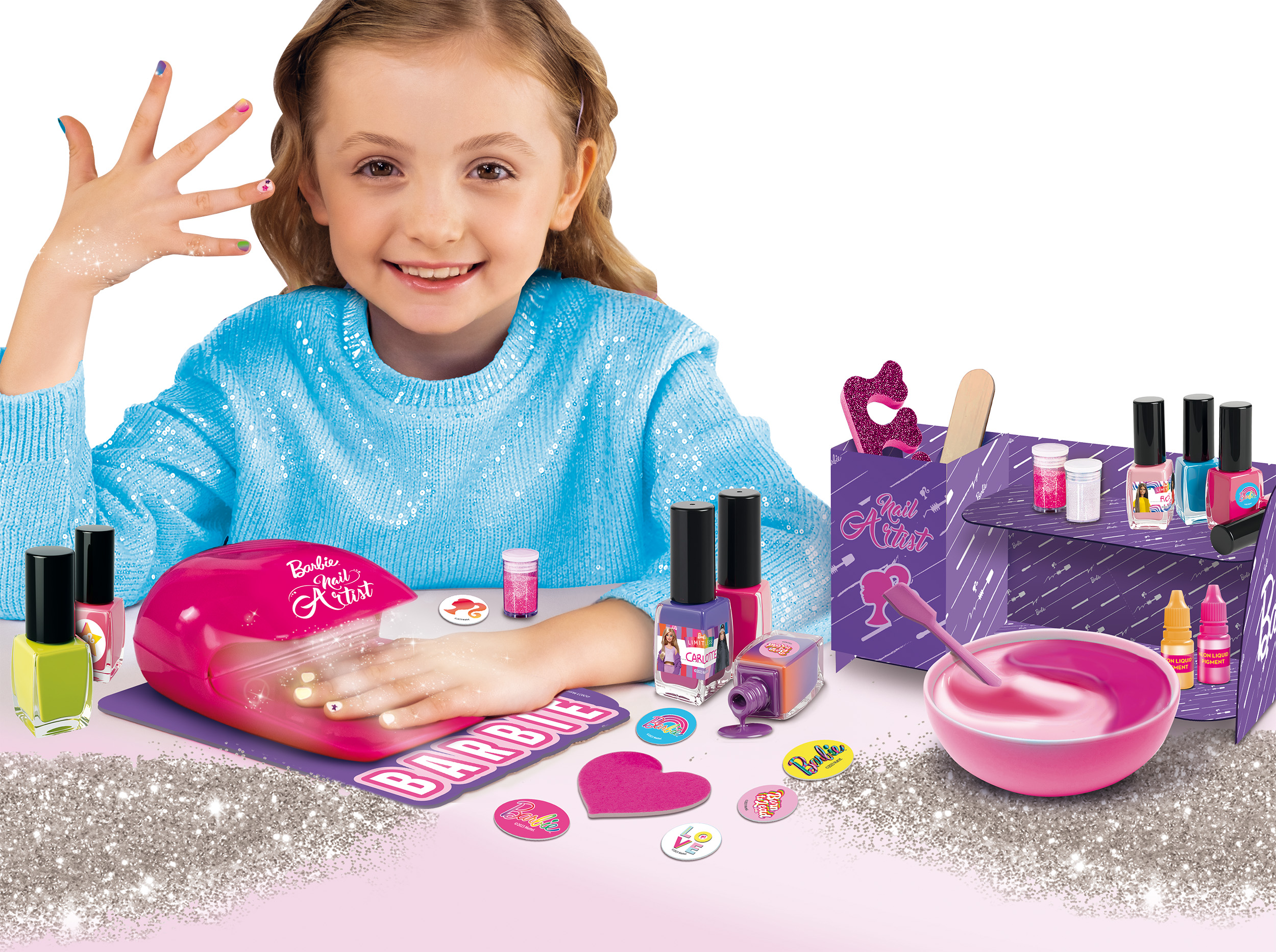 Lisciani Barbie My Trendy Nail Art Colour Change smalti