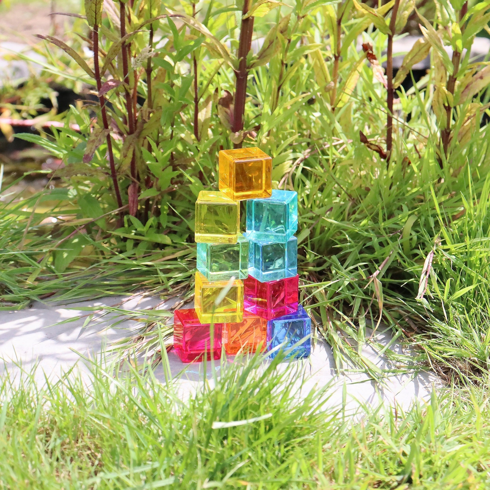 Tickit Gem Cubes cubetti 10 colori traslucidi