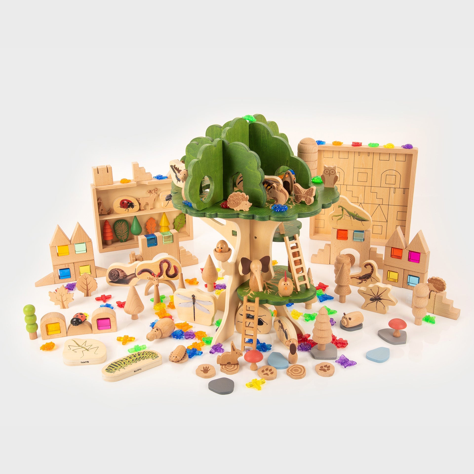 Tickit Woodland Bundle set gioco legno casetta bosco