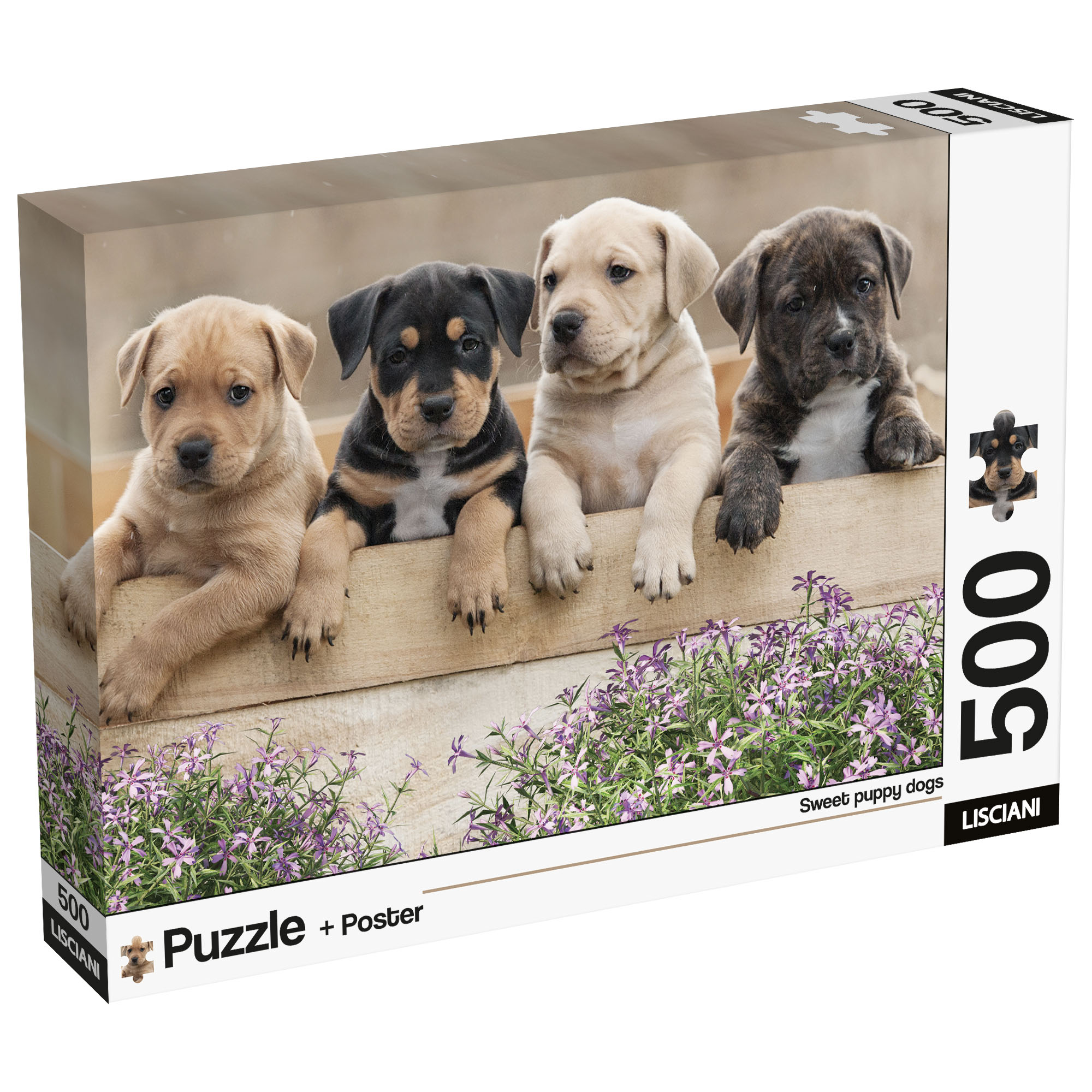 Lisciani Puzzle Poster Dogs 500 puzzle 500 pezzi con poster