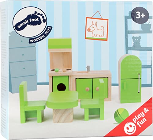 small foot 10873 mobili cucina casa bambole legno 6 pezzi