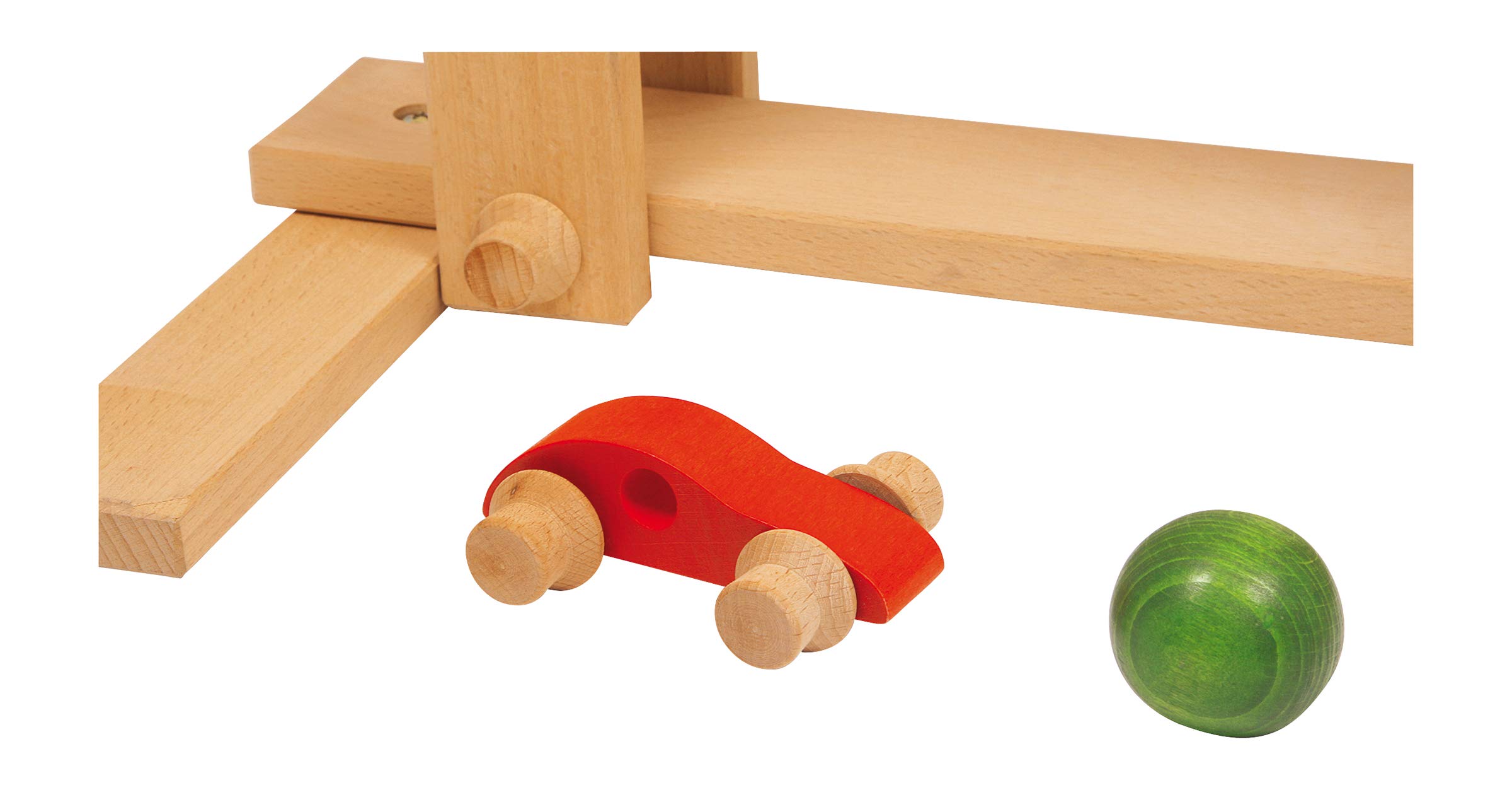 smallfoot Pista per biglie gigante in legno con campanella