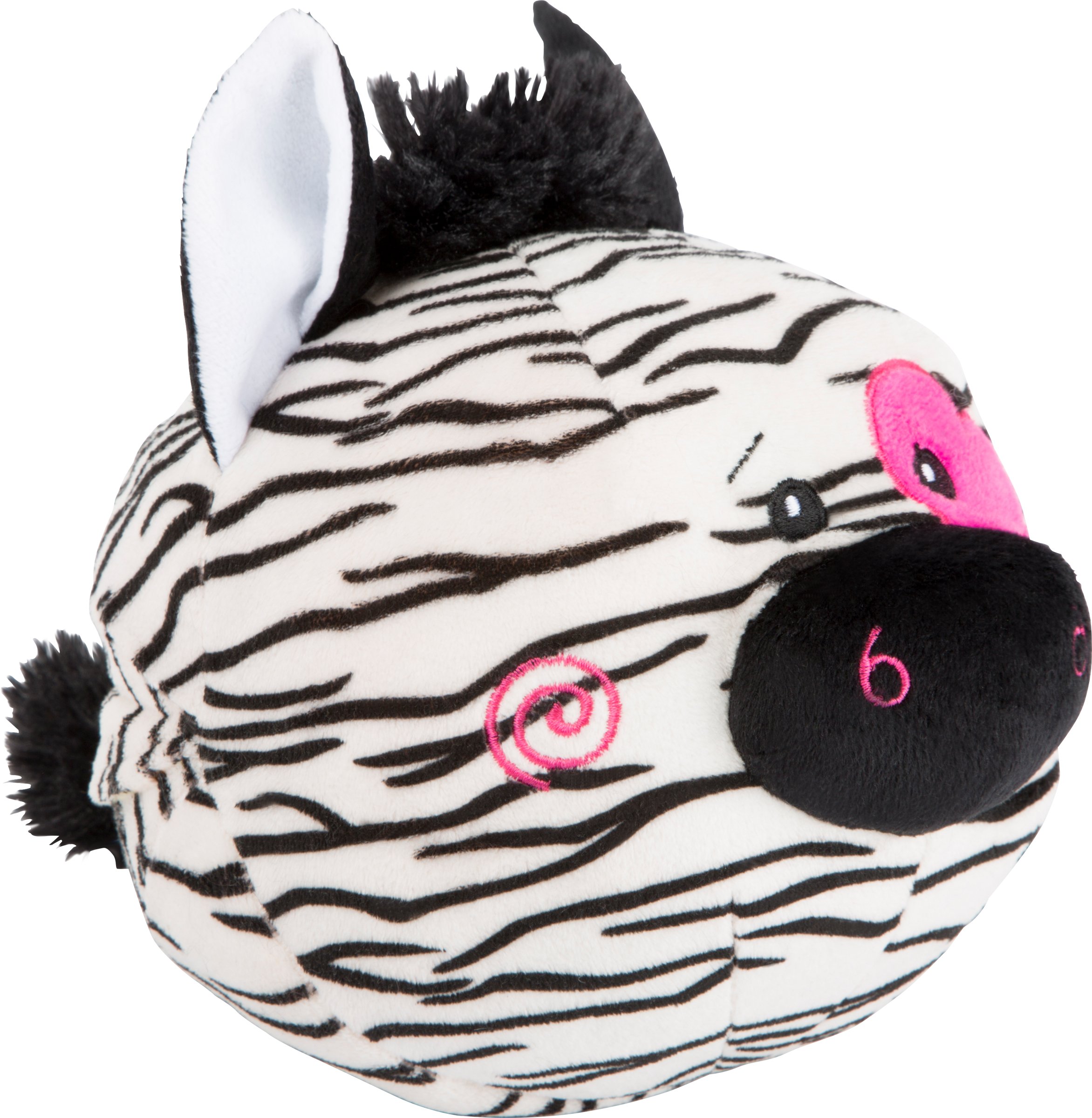 smallfoot 10524 palla di peluche zebra e giraffa morbida