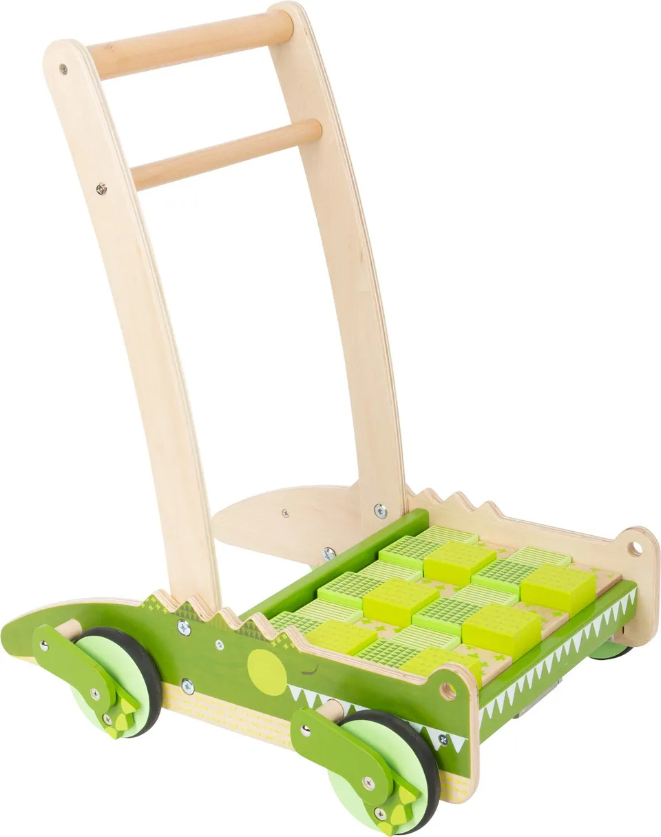 smallfoot 11738 carrello primi passi legno coccodrillo 24 pezzi