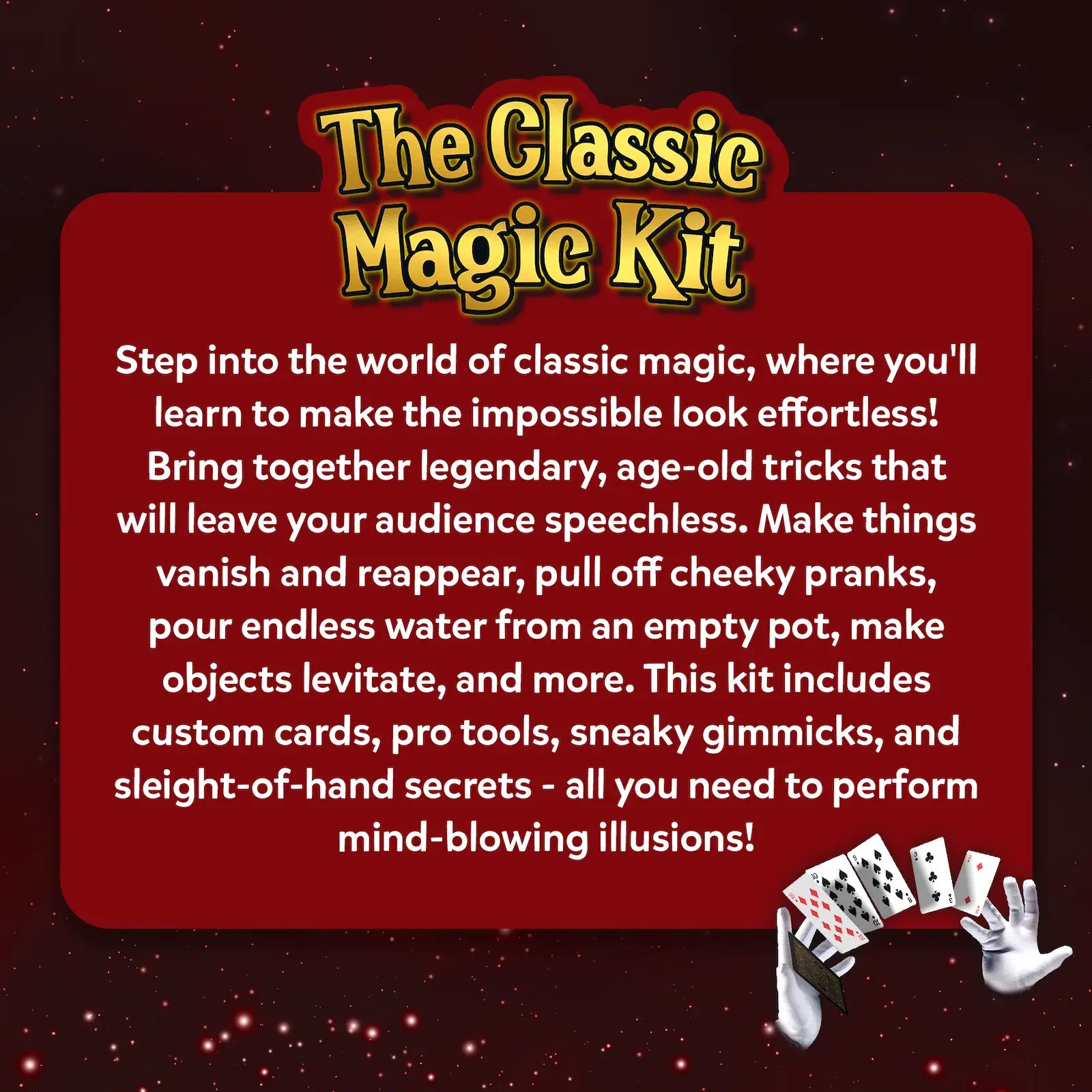 Skillmatics Magic Classic kit magia trucchi da 10 anni